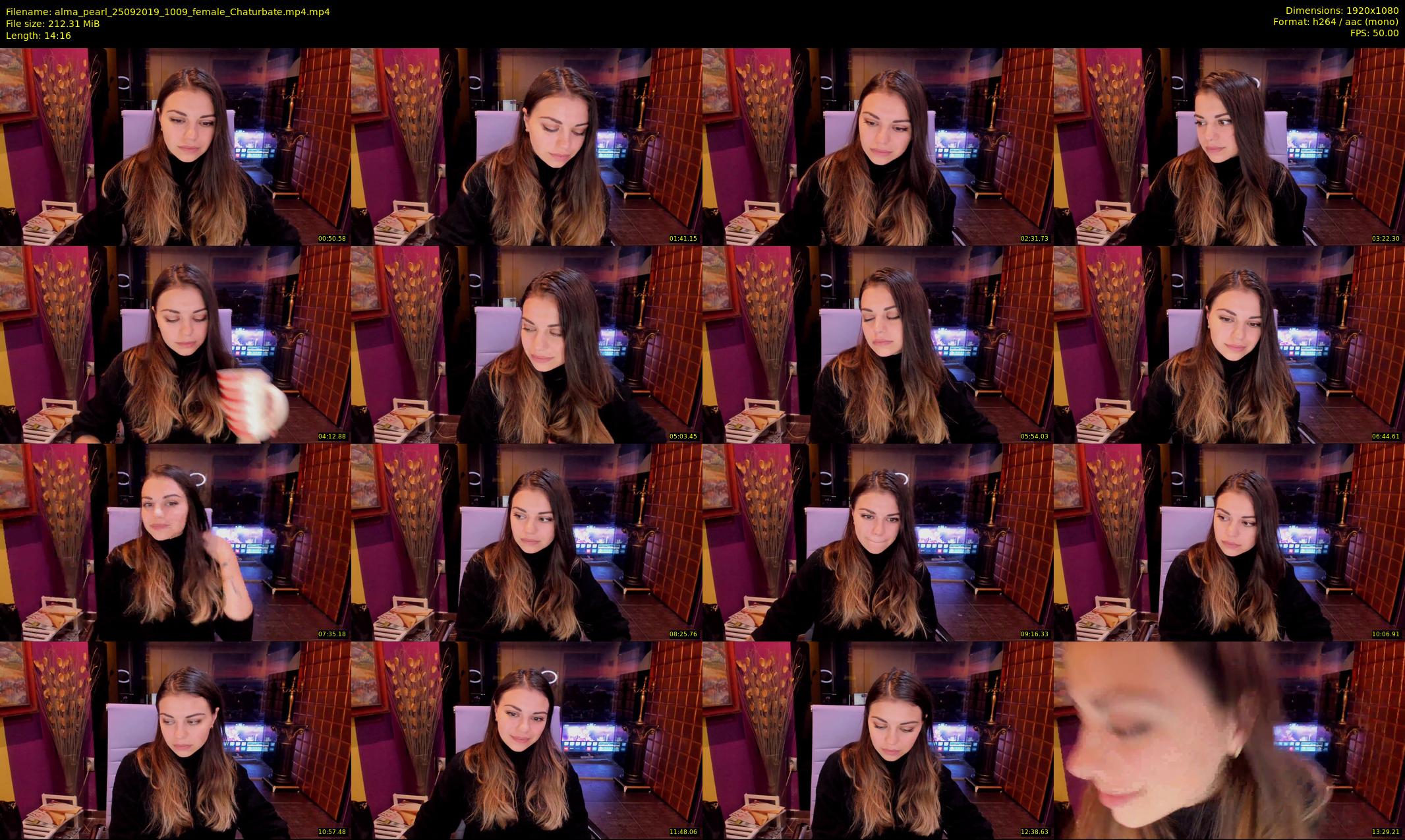 alma_pearl — 15 minute Chaturbate female cam show recording, 1080p, Sep 25, 2019