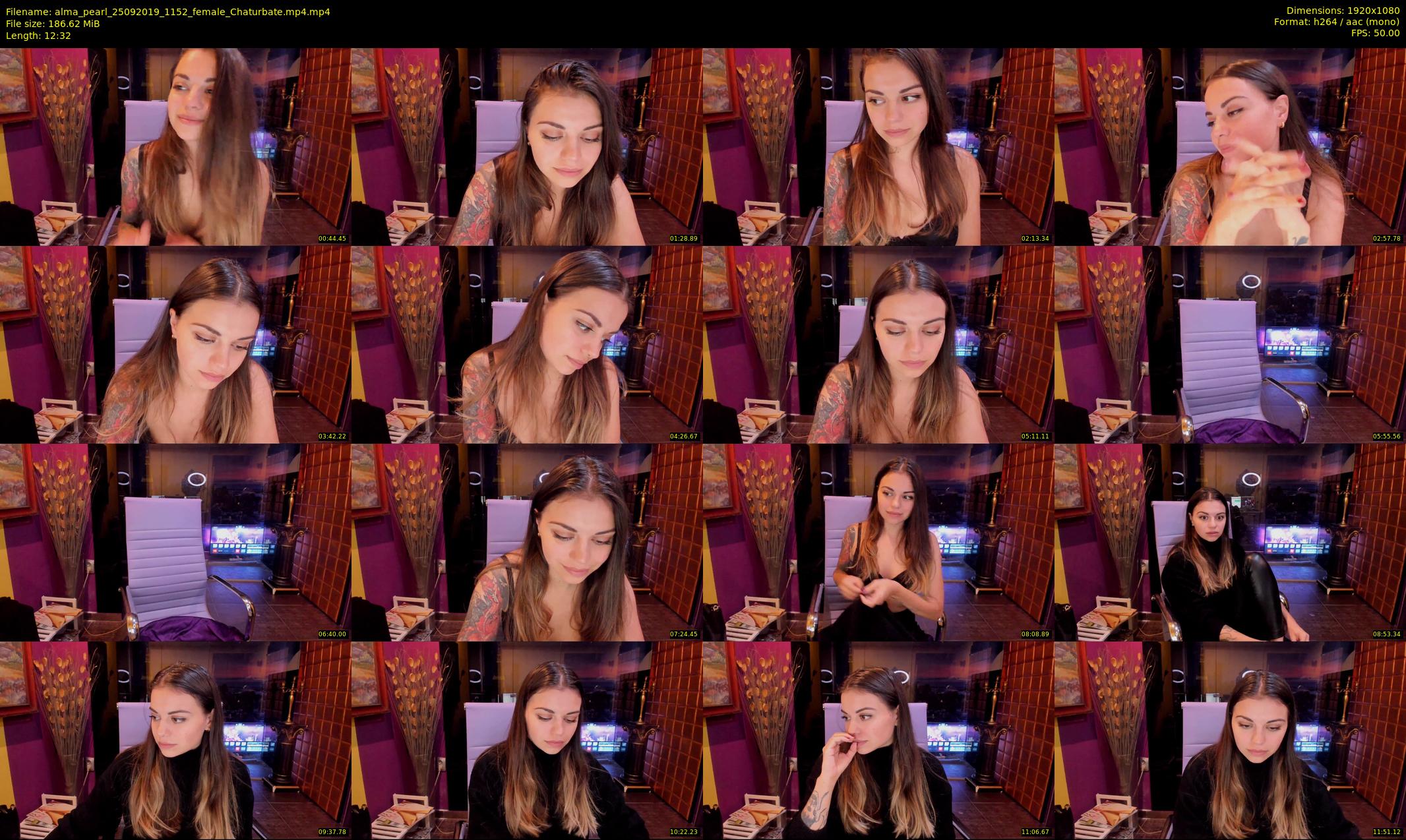 alma_pearl — 13 minute Chaturbate female cam show recording, 1080p, Sep 25, 2019