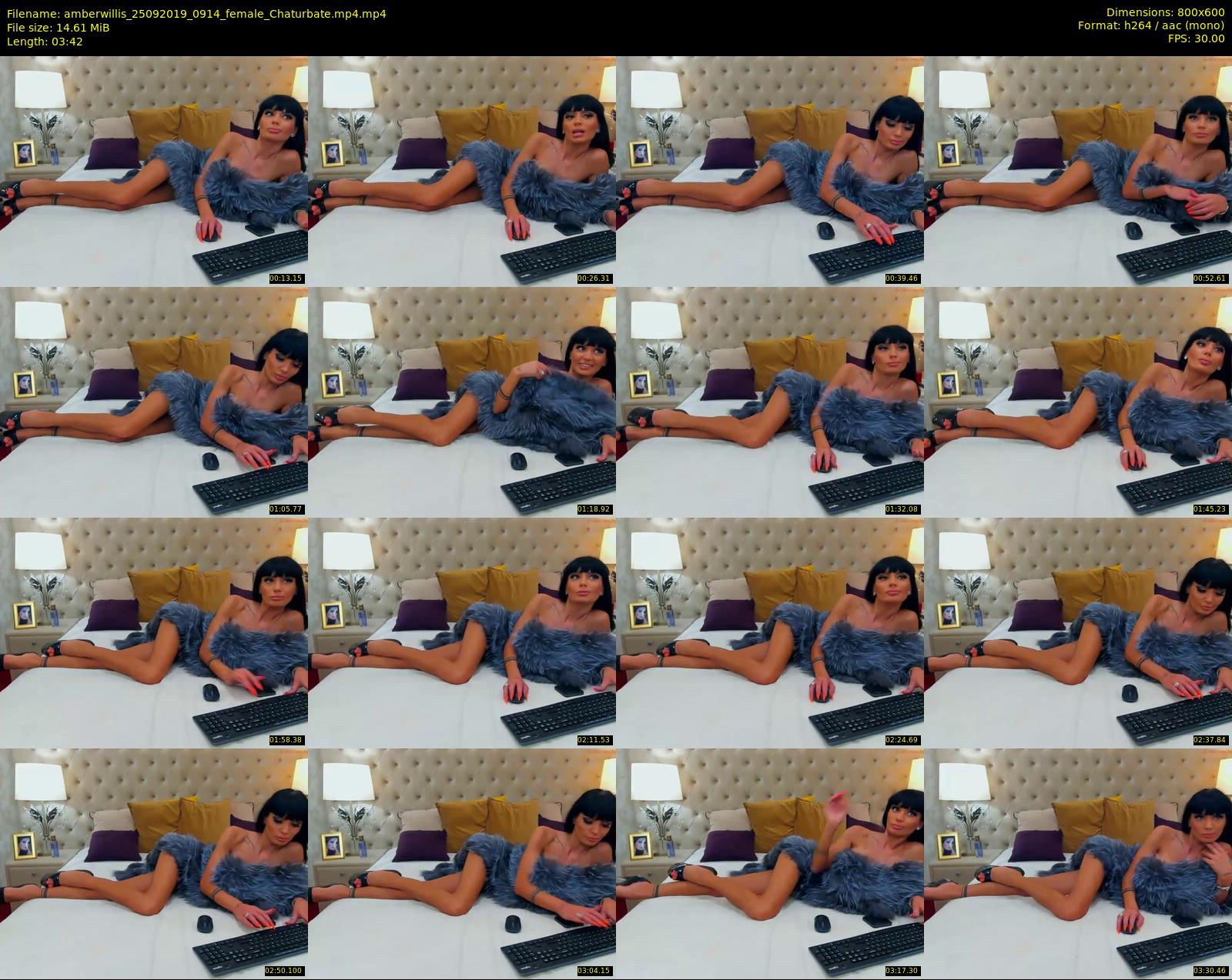 amberwillis — 4 minute Chaturbate female cam show recording, 480p, Sep 25, 2019