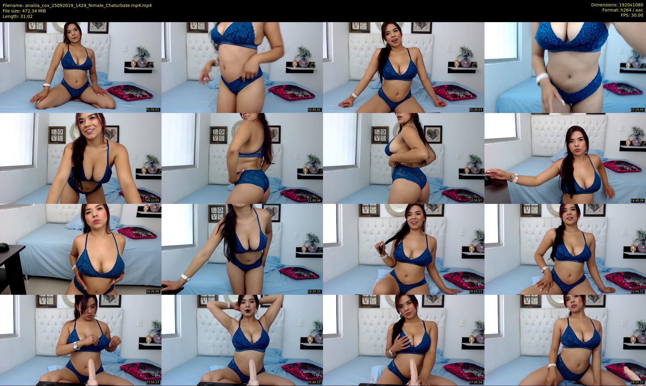 analiia_cox — 32 minute Chaturbate female cam show recording, 1080p, Sep 25, 2019