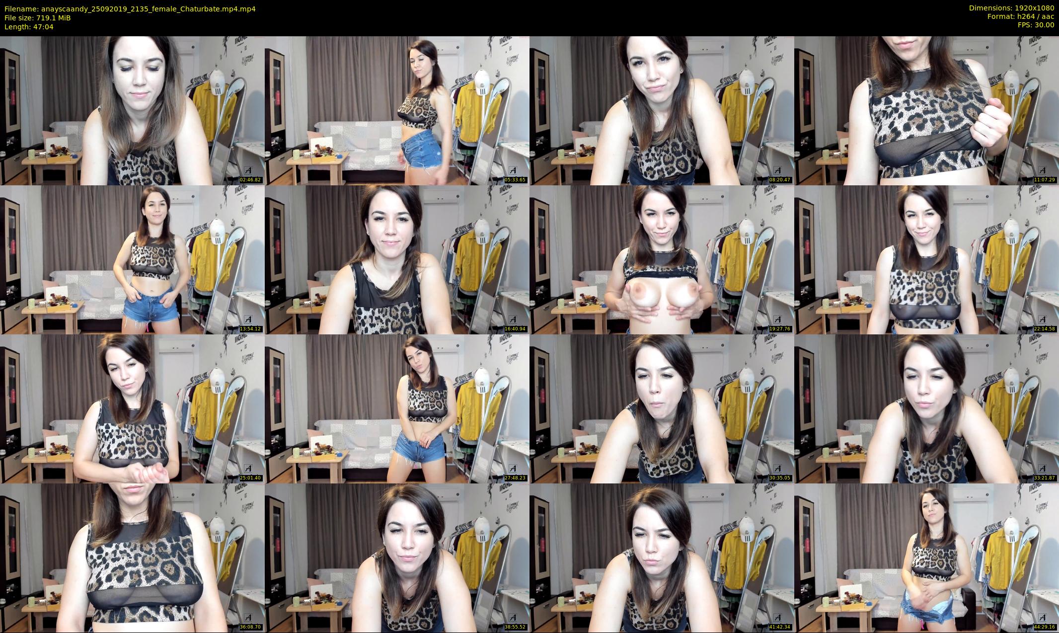 anayscaandy — 48 minute Chaturbate female cam show recording, 1080p, Sep 25, 2019