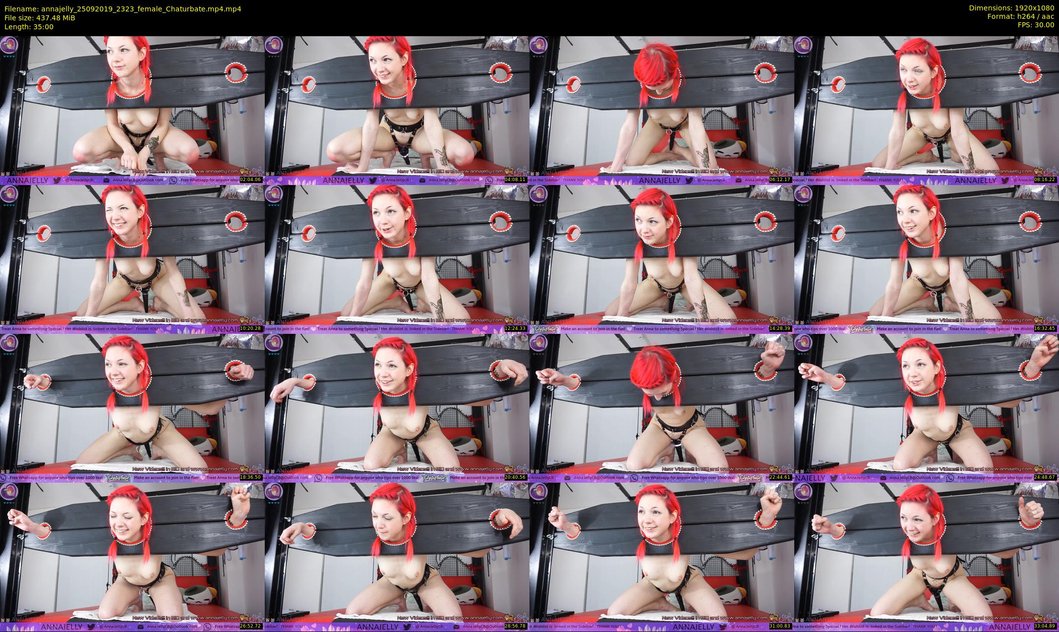 annajelly — 35 minute Chaturbate couple cam show recording, 1080p, Sep 25, 2019