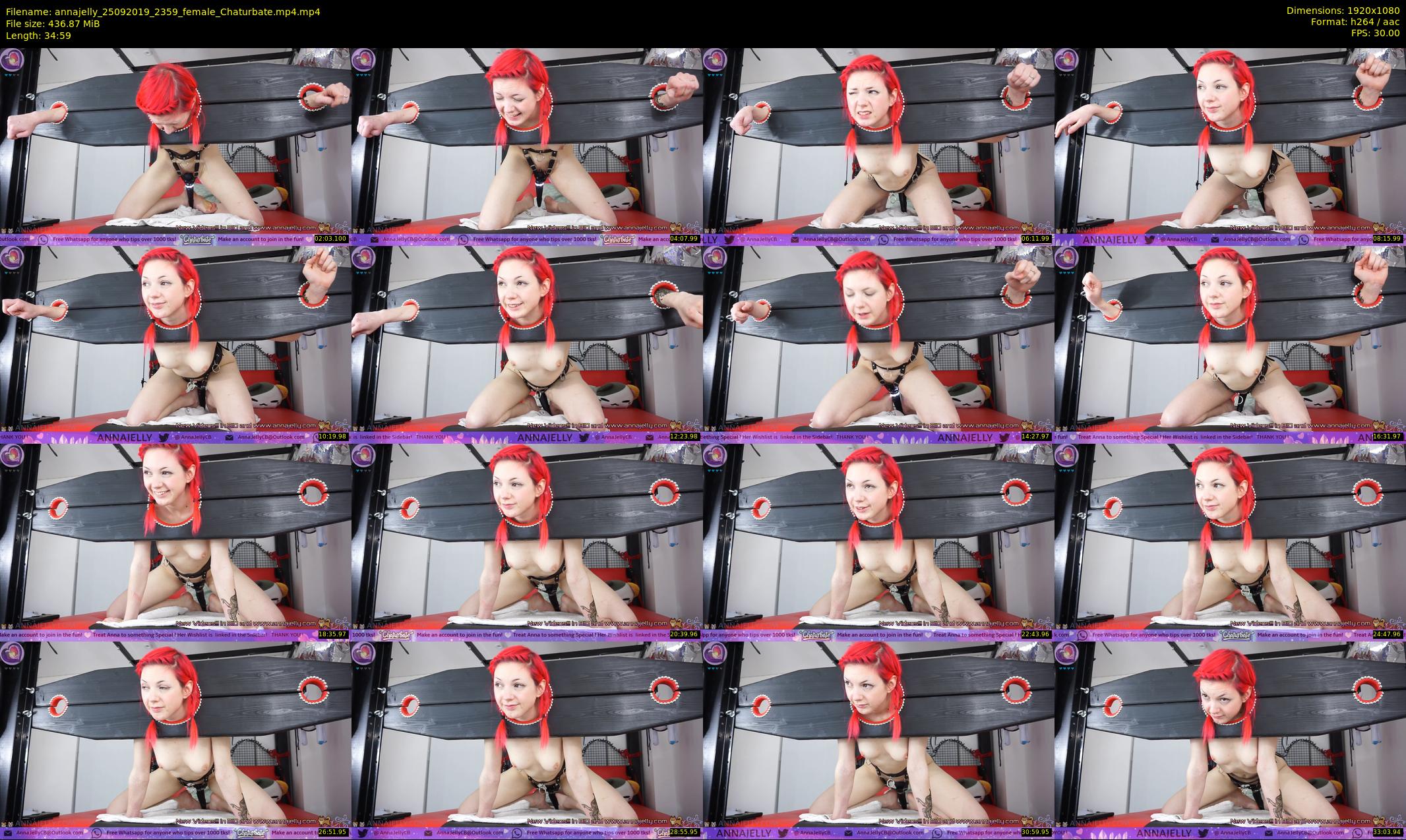 annajelly — 35 minute Chaturbate couple cam show recording, 1080p, Sep 25, 2019