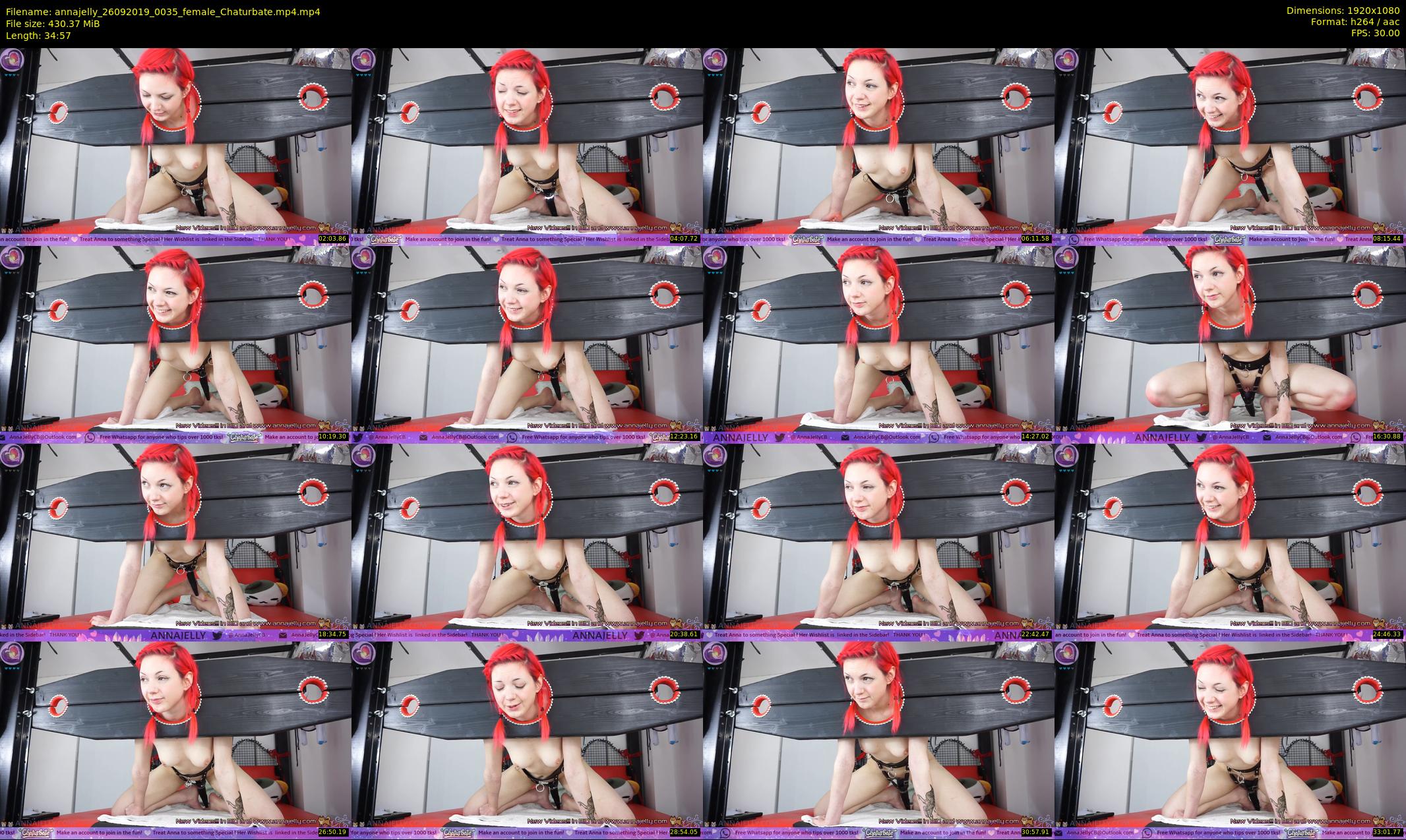 annajelly — 35 minute Chaturbate couple cam show recording, 1080p, Sep 26, 2019
