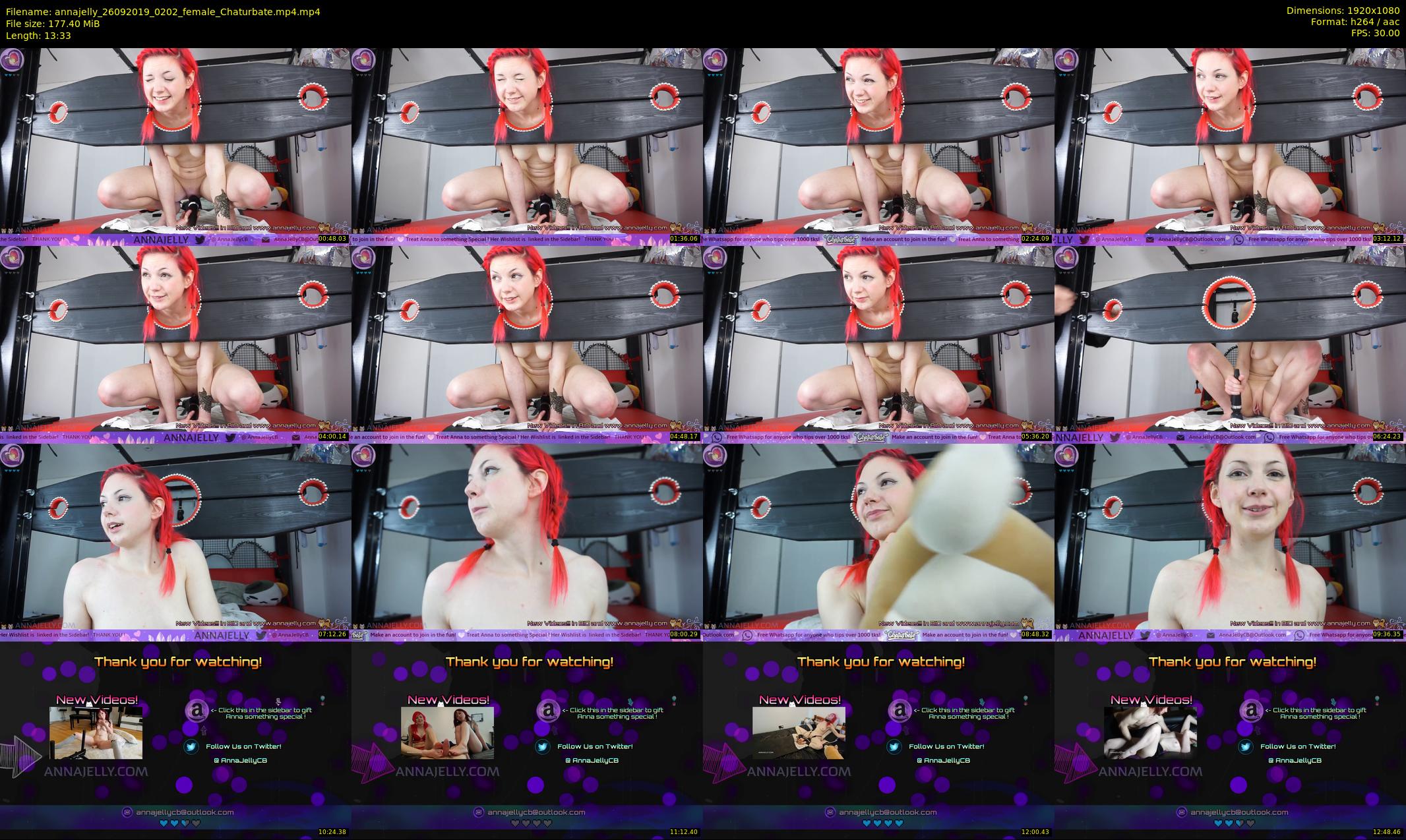 annajelly — 14 minute Chaturbate couple cam show recording, 1080p, Sep 26, 2019