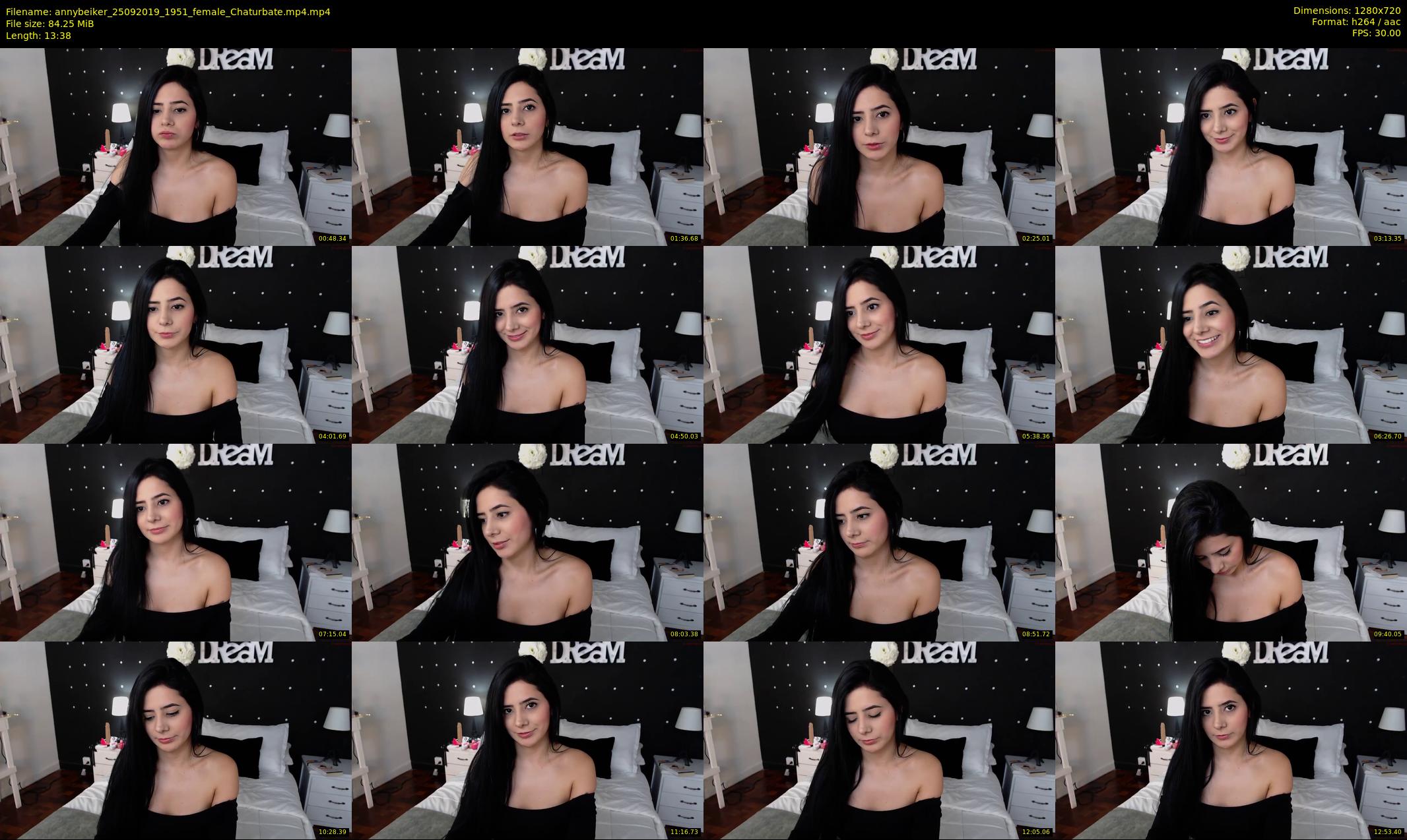 annybeiker — 14 minute Chaturbate female cam show recording, 720p, Sep 25, 2019