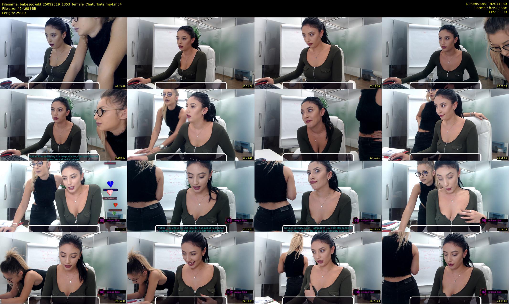 babesgowild — 30 minute Chaturbate couple cam show recording, 1080p, Sep 25, 2019