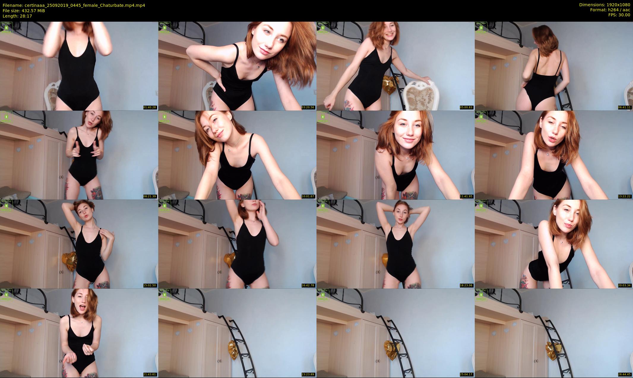 certinaaa — 29 minute Chaturbate female cam show recording, 1080p, Sep 25, 2019