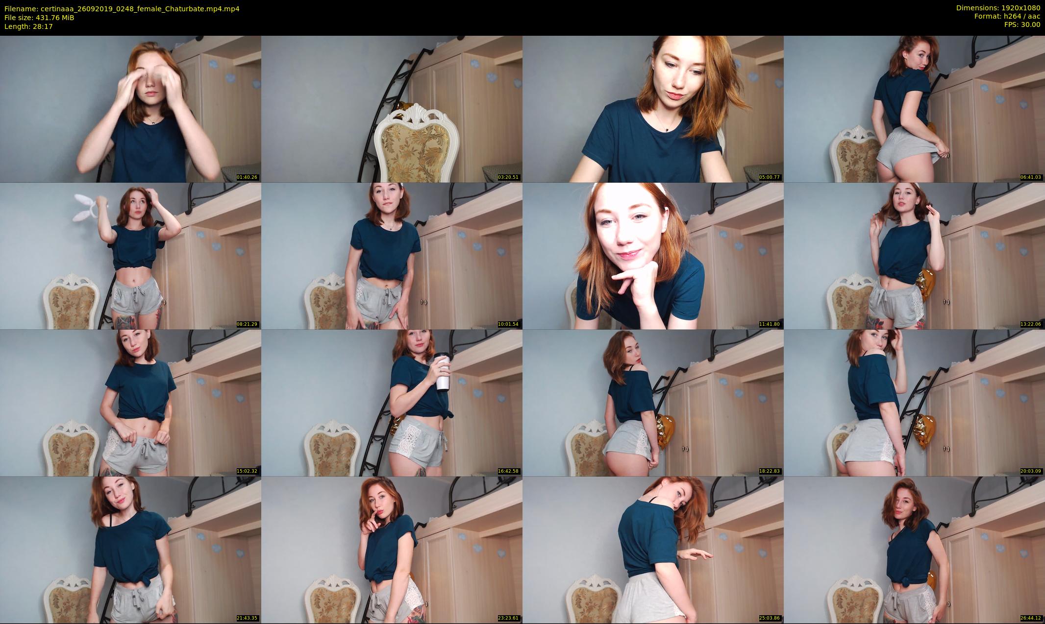 certinaaa — 29 minute Chaturbate female cam show recording, 1080p, Sep 26, 2019