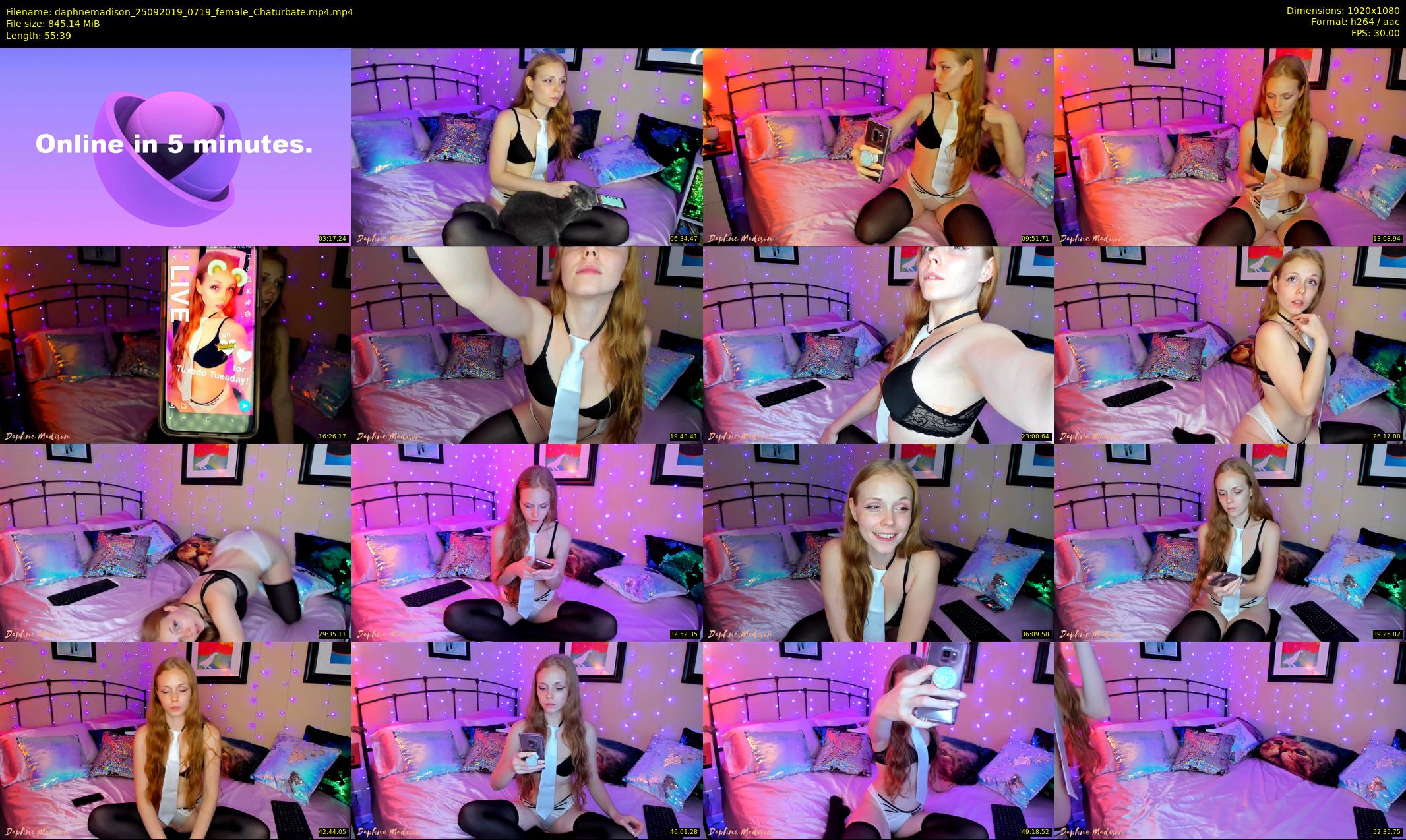 daphnemadison — 56 minute Chaturbate couple cam show recording, 1080p, Sep 25, 2019