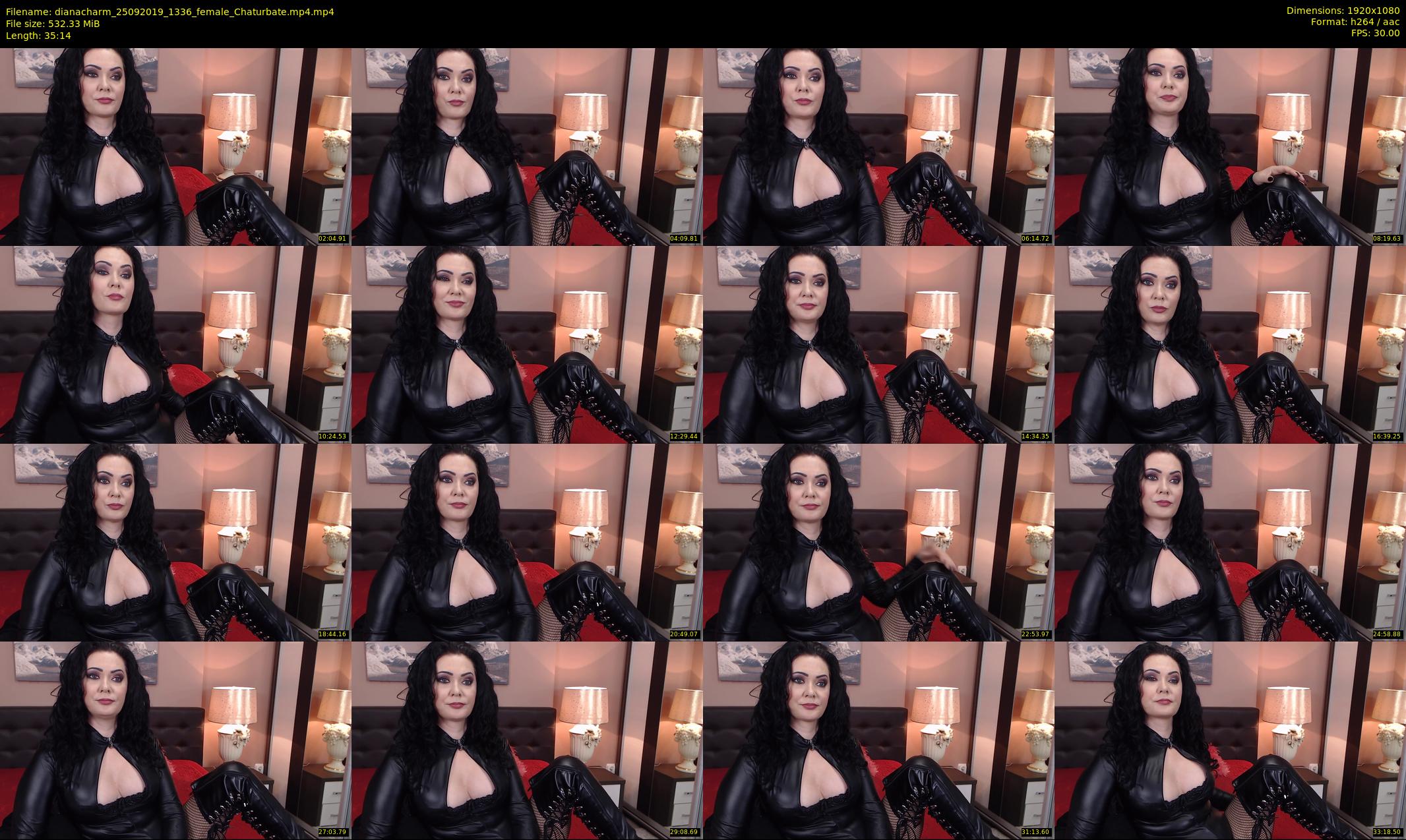 dianacharm — 36 minute Chaturbate female cam show recording, 1080p, Sep 25, 2019
