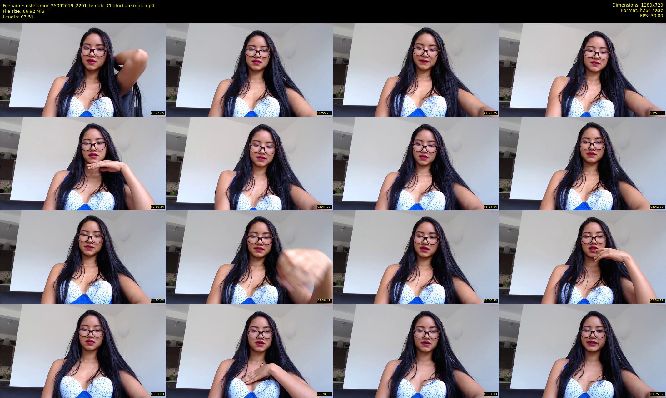 estefamor — 8 minute Chaturbate female cam show recording, 720p, Sep 25, 2019