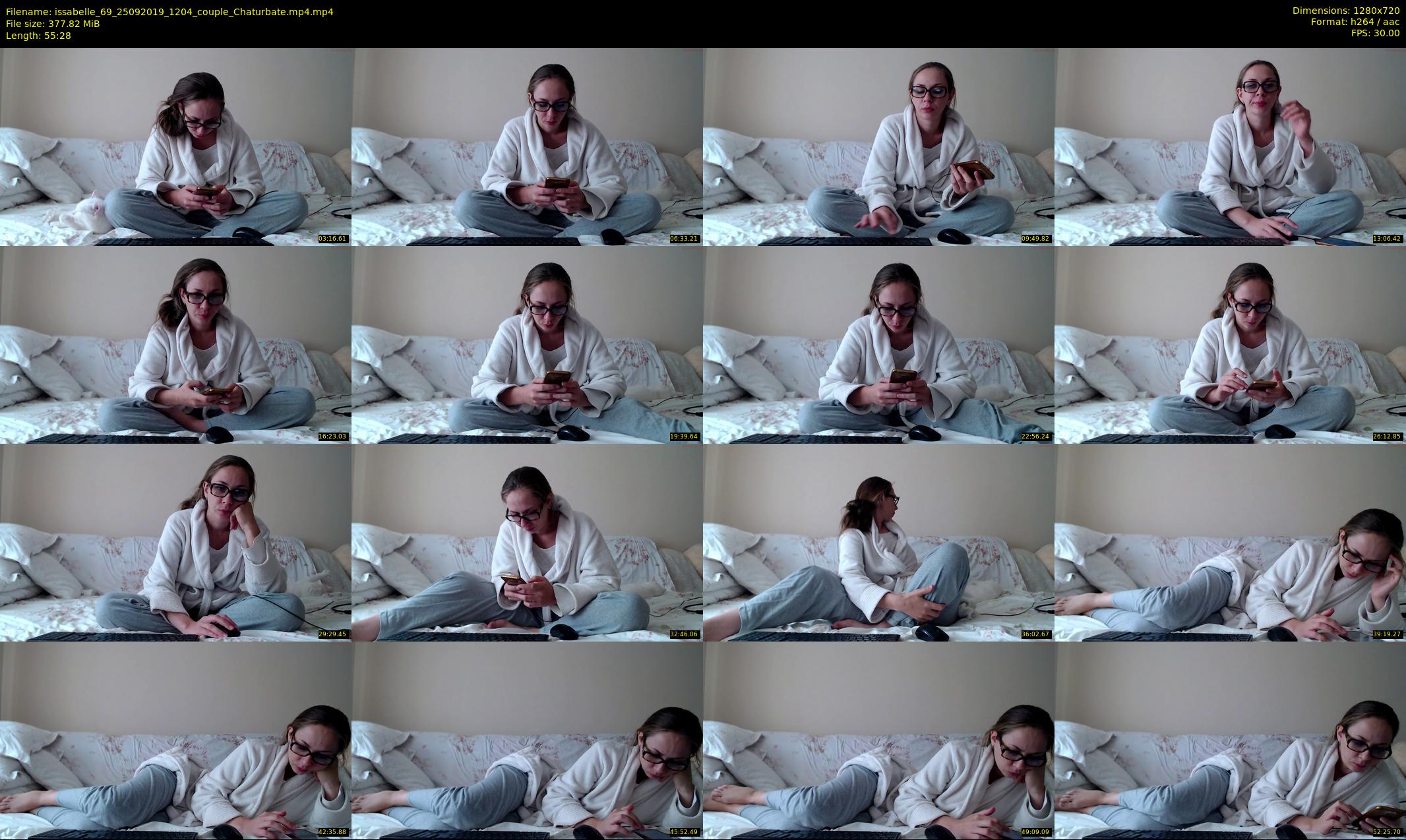 issabelle_69 — 56 minute Chaturbate couple cam show recording, 720p, Sep 25, 2019