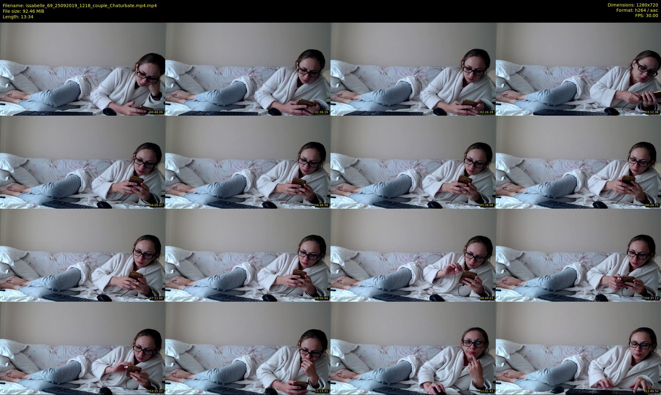 issabelle_69 — 14 minute Chaturbate couple cam show recording, 720p, Sep 25, 2019