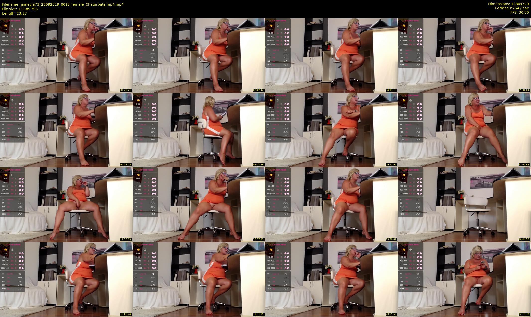 jameyla73 — 24 minute Chaturbate female cam show recording, 720p, Sep 26, 2019