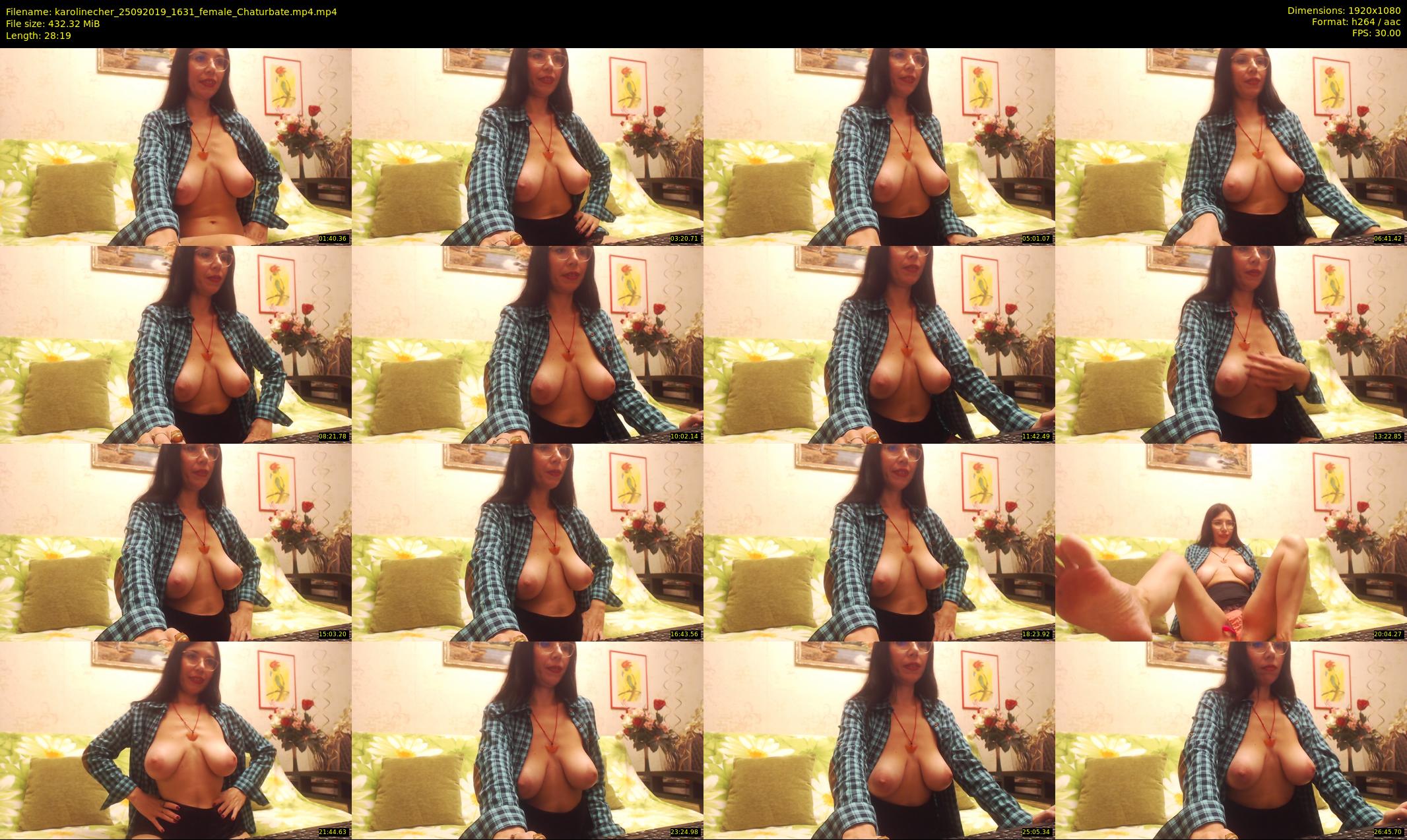 karolinecher — 29 minute Chaturbate female cam show recording, 1080p, Sep 25, 2019