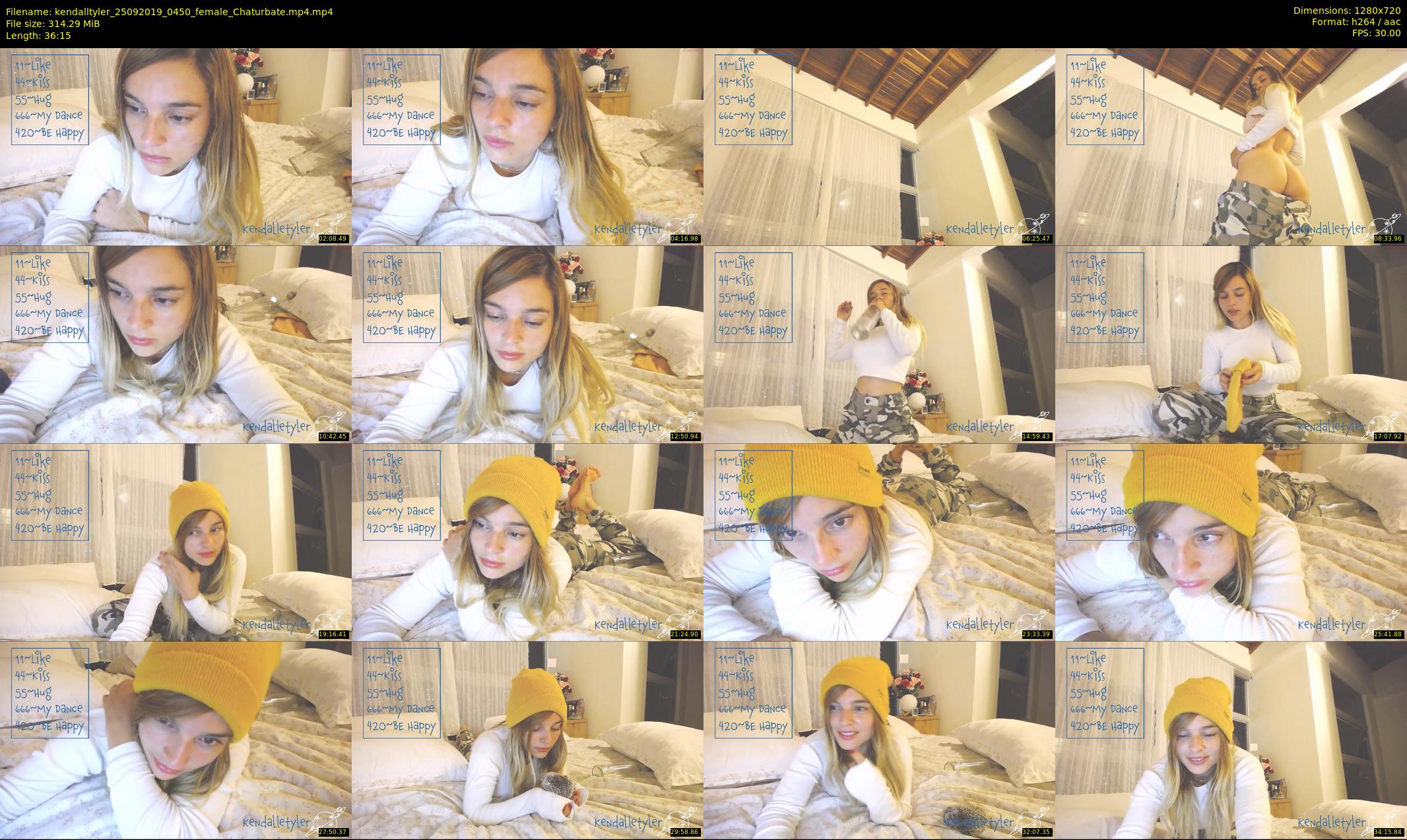 kendalltyler — 37 minute Chaturbate female cam show recording, 720p, Sep 25, 2019