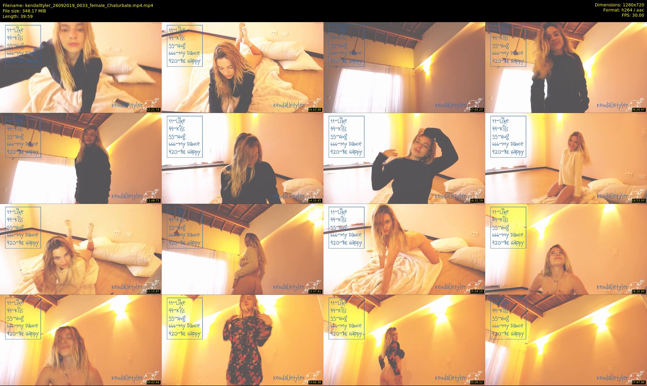 kendalltyler — 40 minute Chaturbate female cam show recording, 720p, Sep 26, 2019