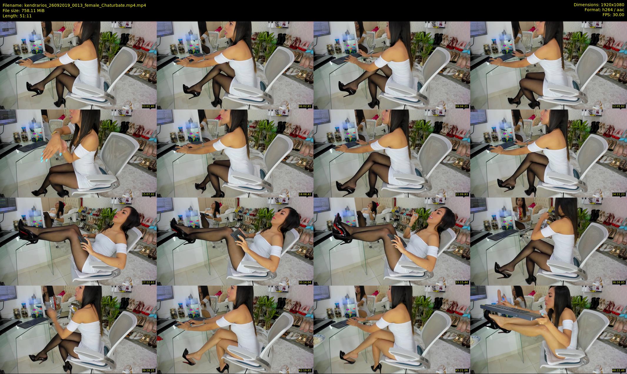 kendrarios — 52 minute Chaturbate female cam show recording, 1080p, Sep 26, 2019