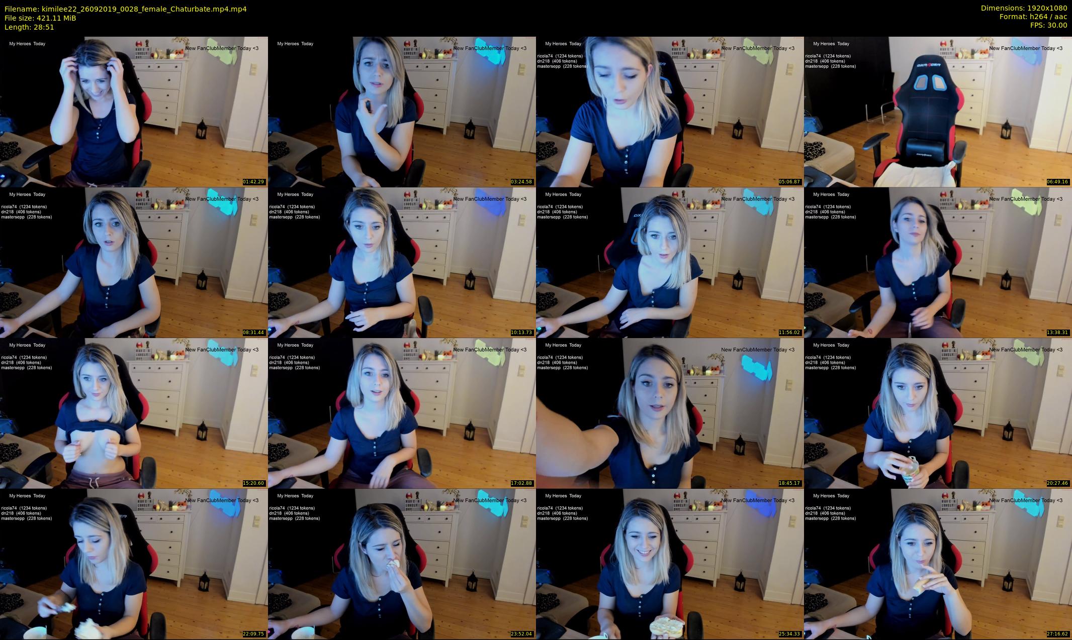 kimilee22 — 29 minute Chaturbate female cam show recording, 1080p, Sep 26, 2019