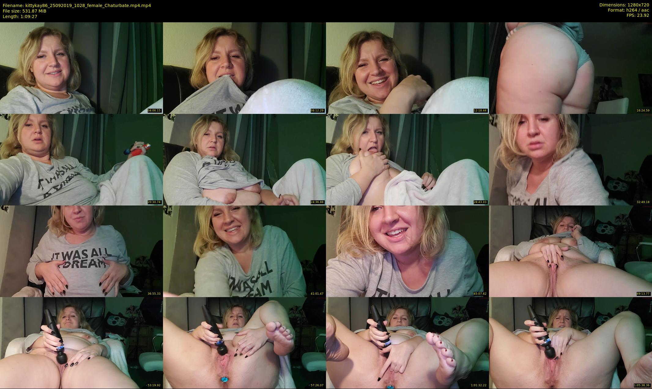 kittykay86 — 70 minute Chaturbate female cam show recording, 720p, Sep 25, 2019