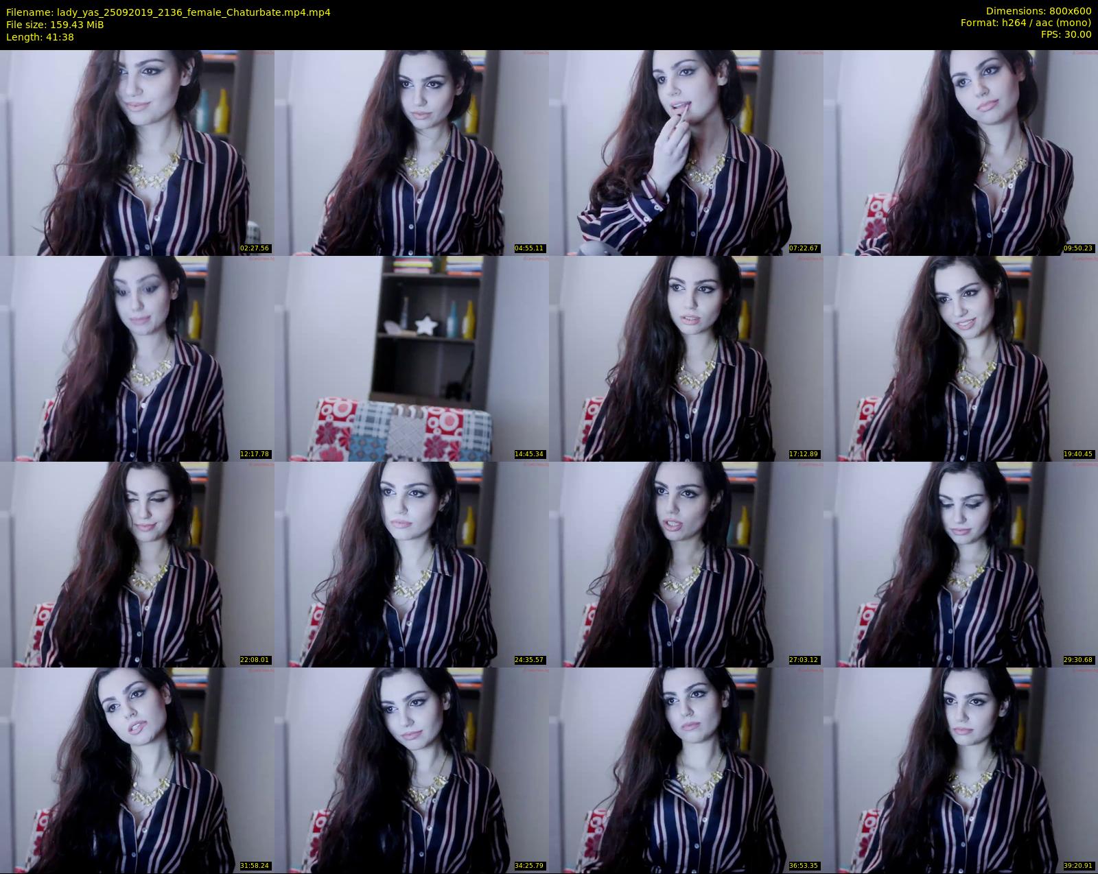 lady_yas — 42 minute Chaturbate female cam show recording, 480p, Sep 25, 2019