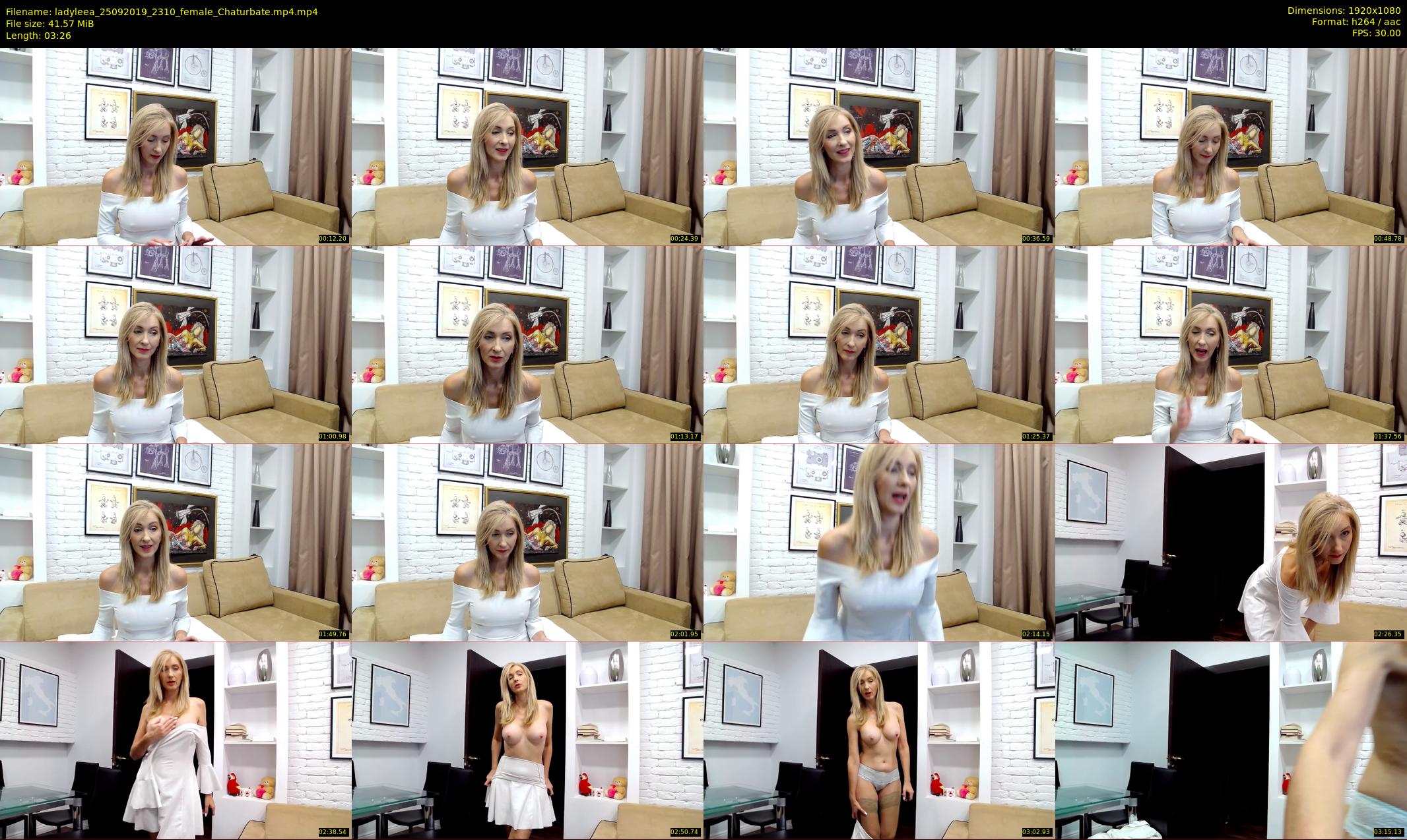 ladyleea — 4 minute Chaturbate female cam show recording, 1080p, Sep 25, 2019