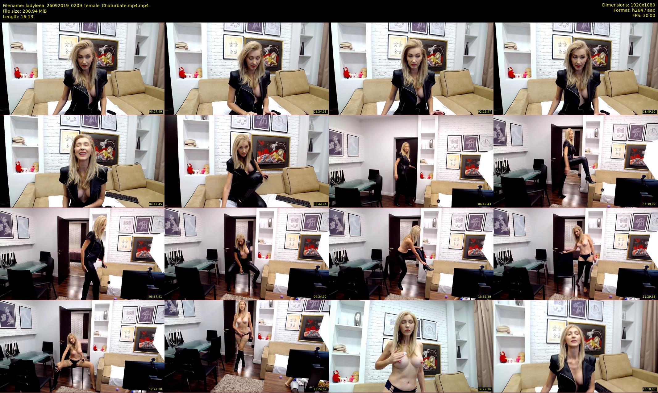 ladyleea — 17 minute Chaturbate female cam show recording, 1080p, Sep 26, 2019