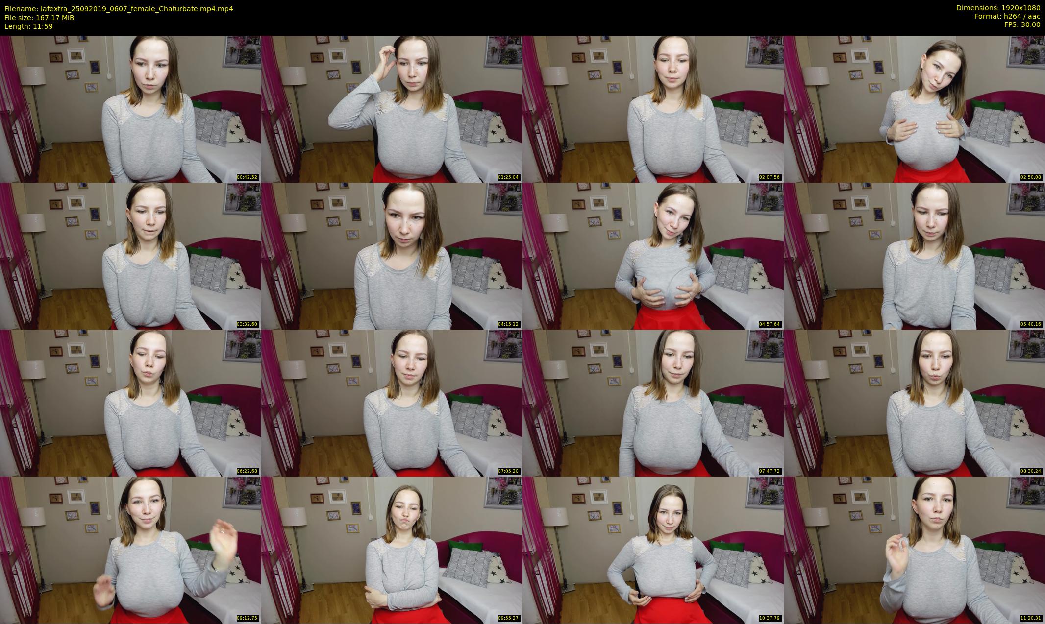 lafextra — 12 minute Chaturbate female cam show recording, 1080p, Sep 25, 2019