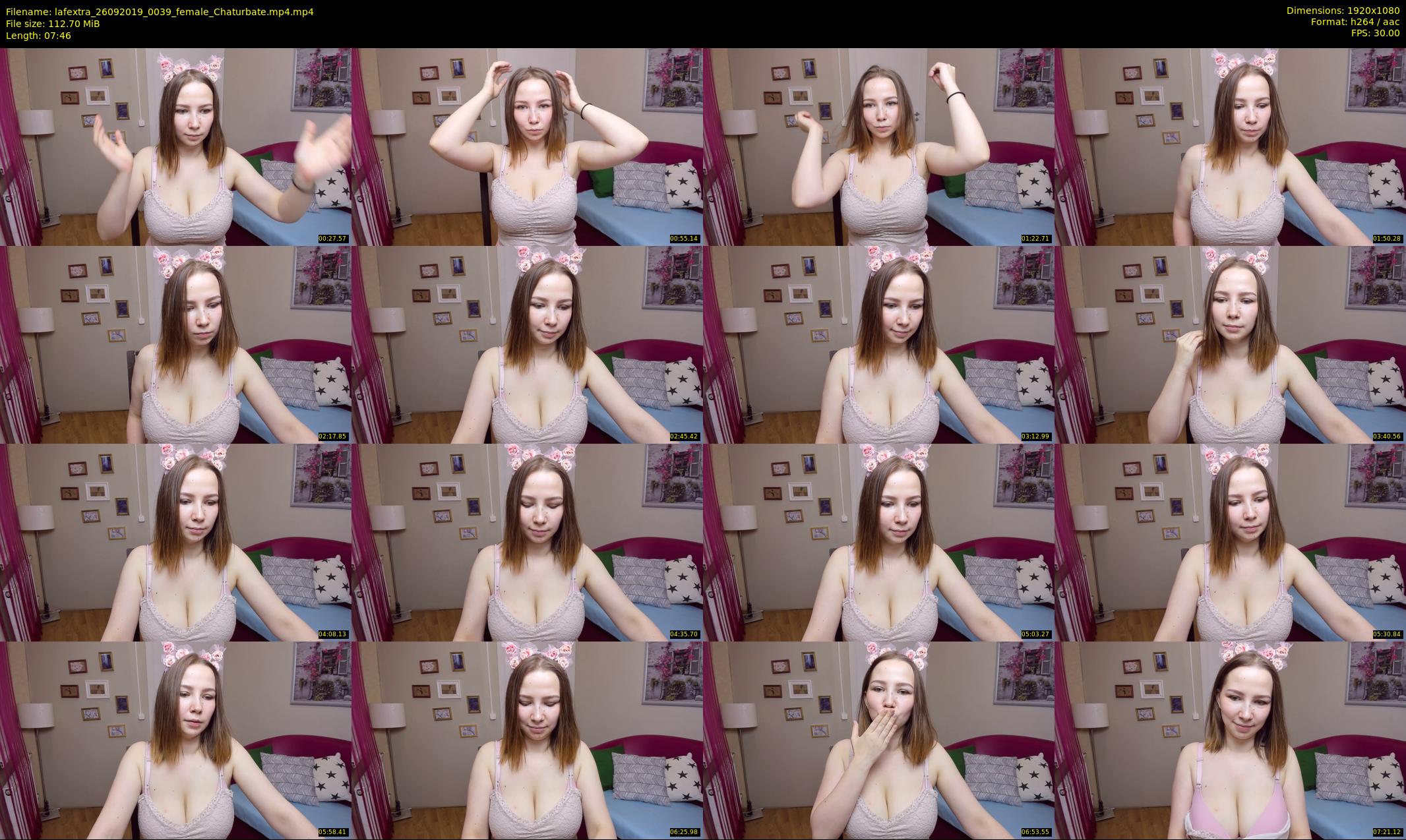 lafextra — 8 minute Chaturbate female cam show recording, 1080p, Sep 26, 2019