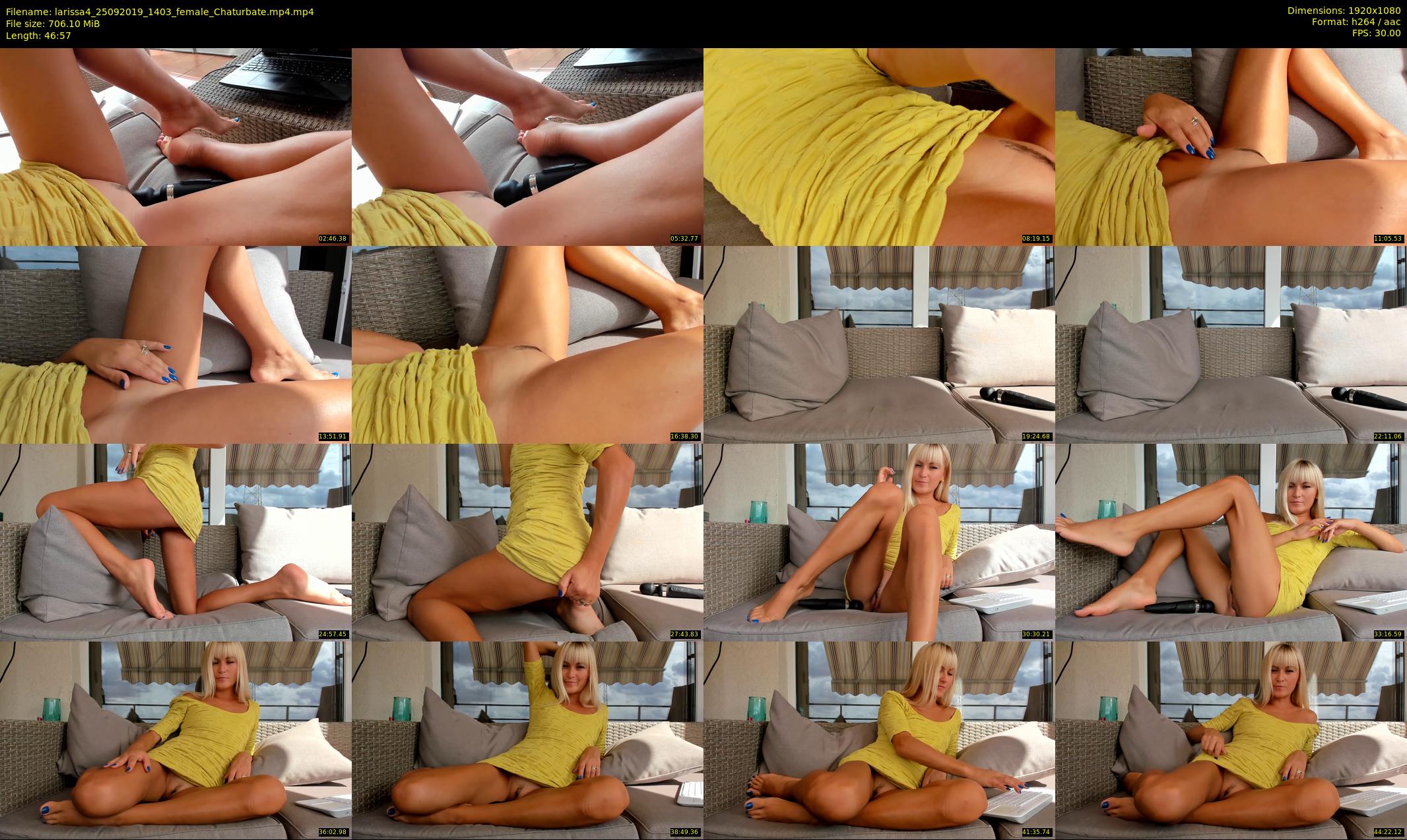 larissa4 — 47 minute Chaturbate female cam show recording, 1080p, Sep 25, 2019