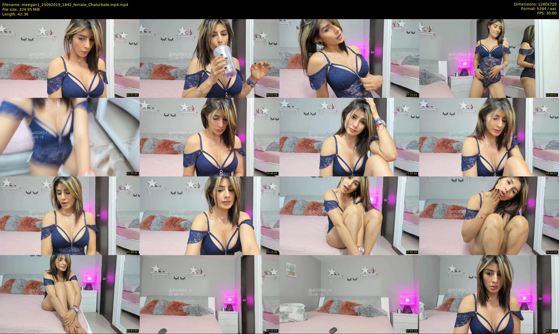 meegan1 — 43 minute Chaturbate female cam show recording, 720p, Sep 25, 2019