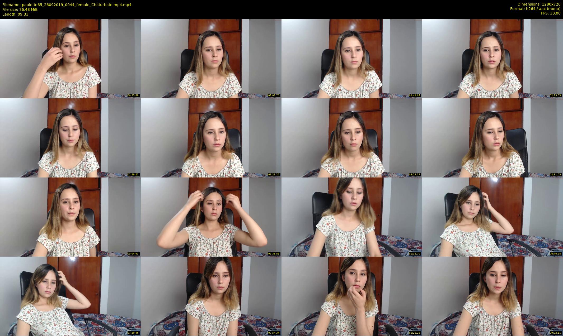 paulette65 — 10 minute Chaturbate female cam show recording, 720p, Sep 26, 2019
