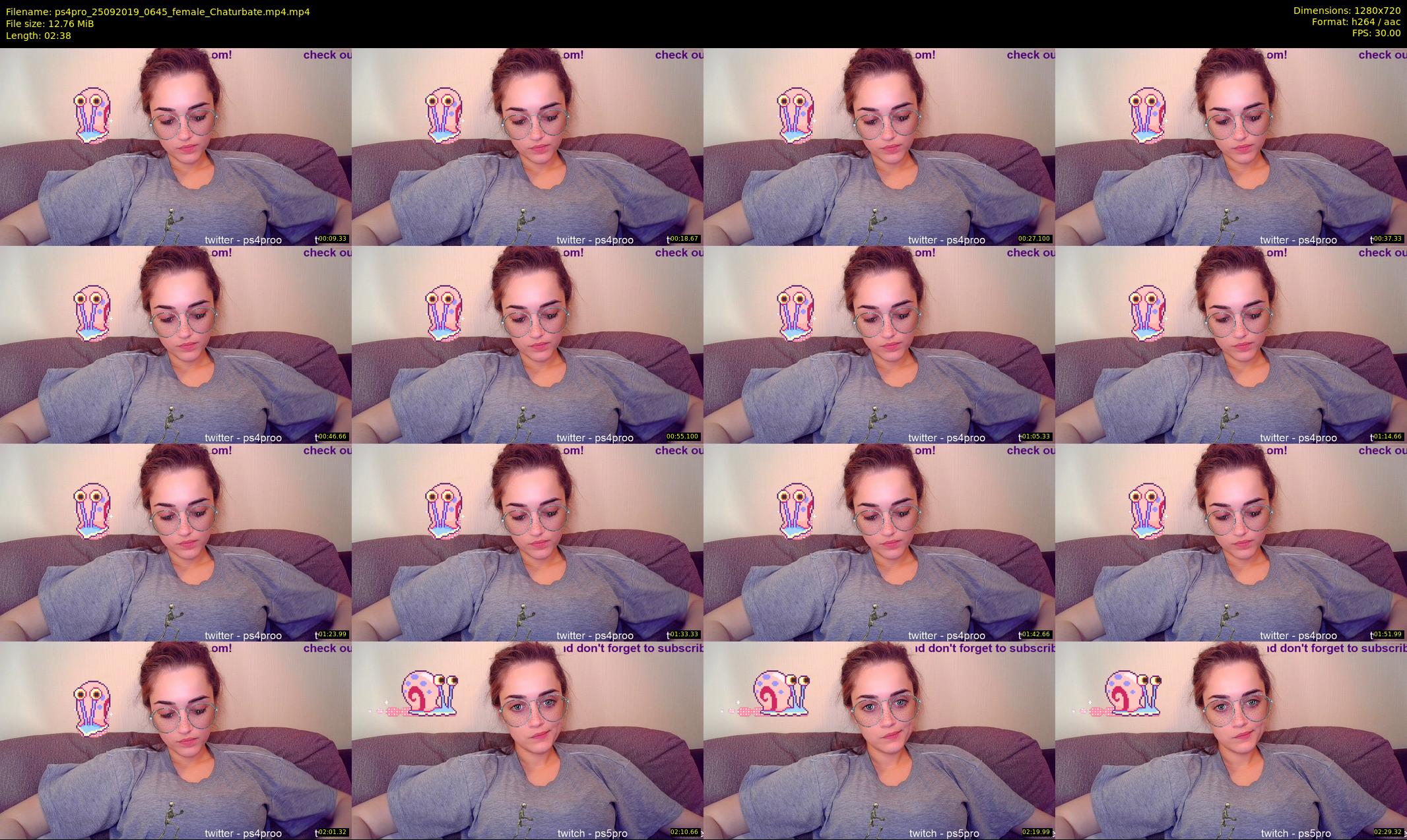 ps4pro — 3 minute Chaturbate female cam show recording, 720p, Sep 25, 2019