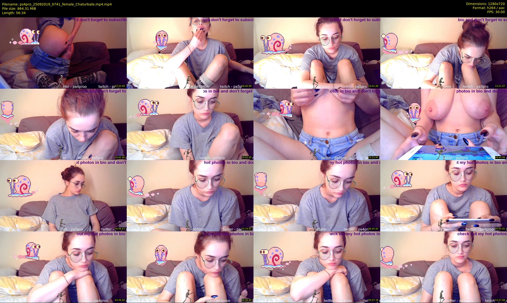 ps4pro — 57 minute Chaturbate female cam show recording, 720p, Sep 25, 2019