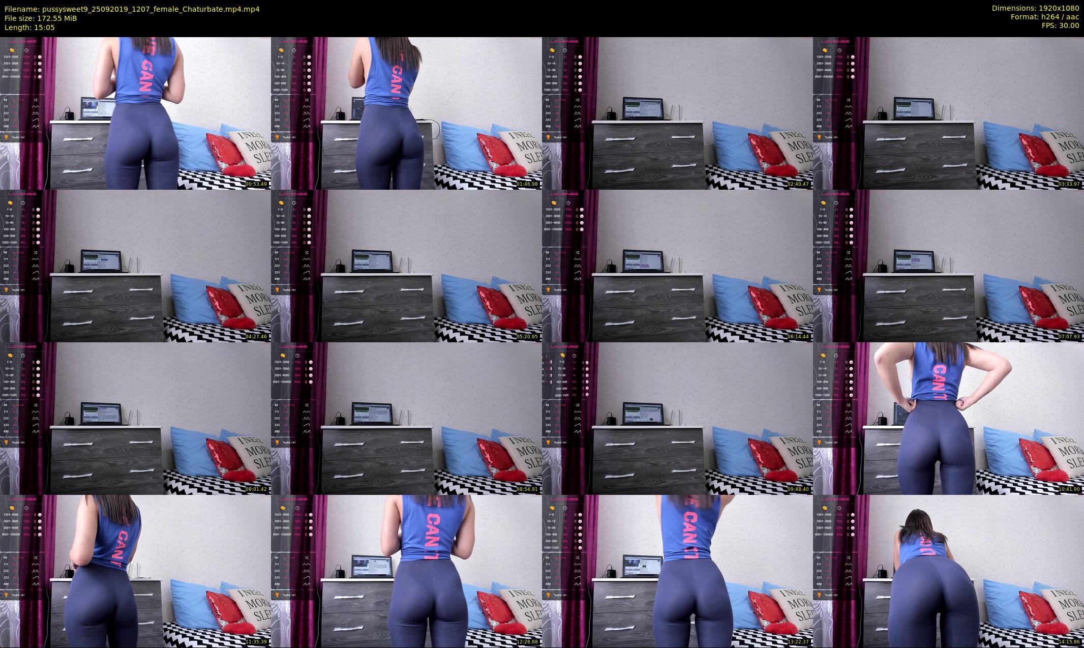 pussysweet9 — 16 minute Chaturbate female cam show recording, 1080p, Sep 25, 2019