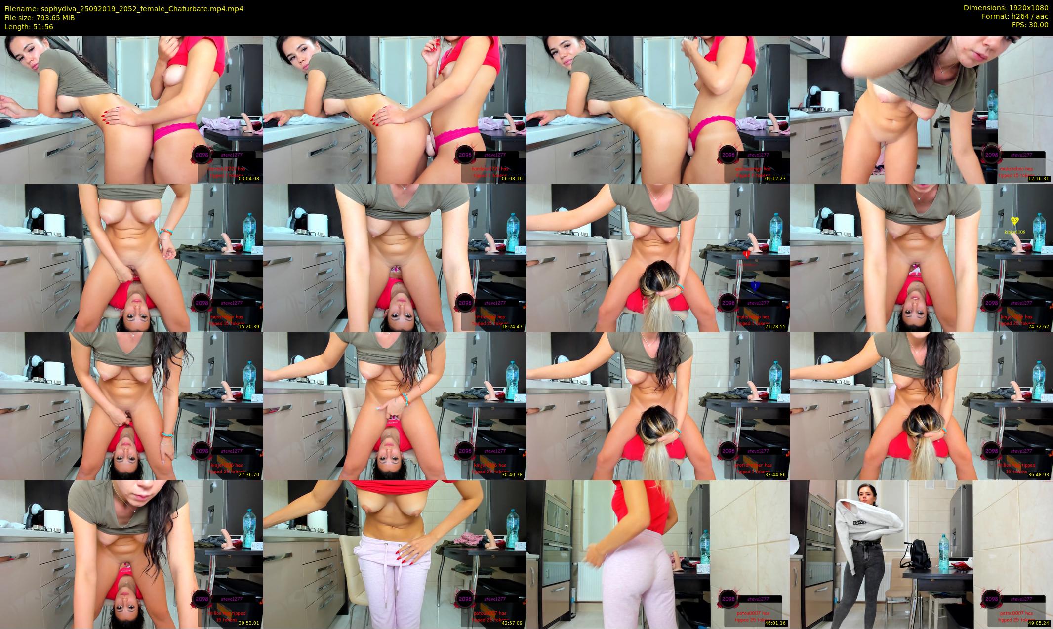 sophydiva — 52 minute Chaturbate female cam show recording, 1080p, Sep 25, 2019