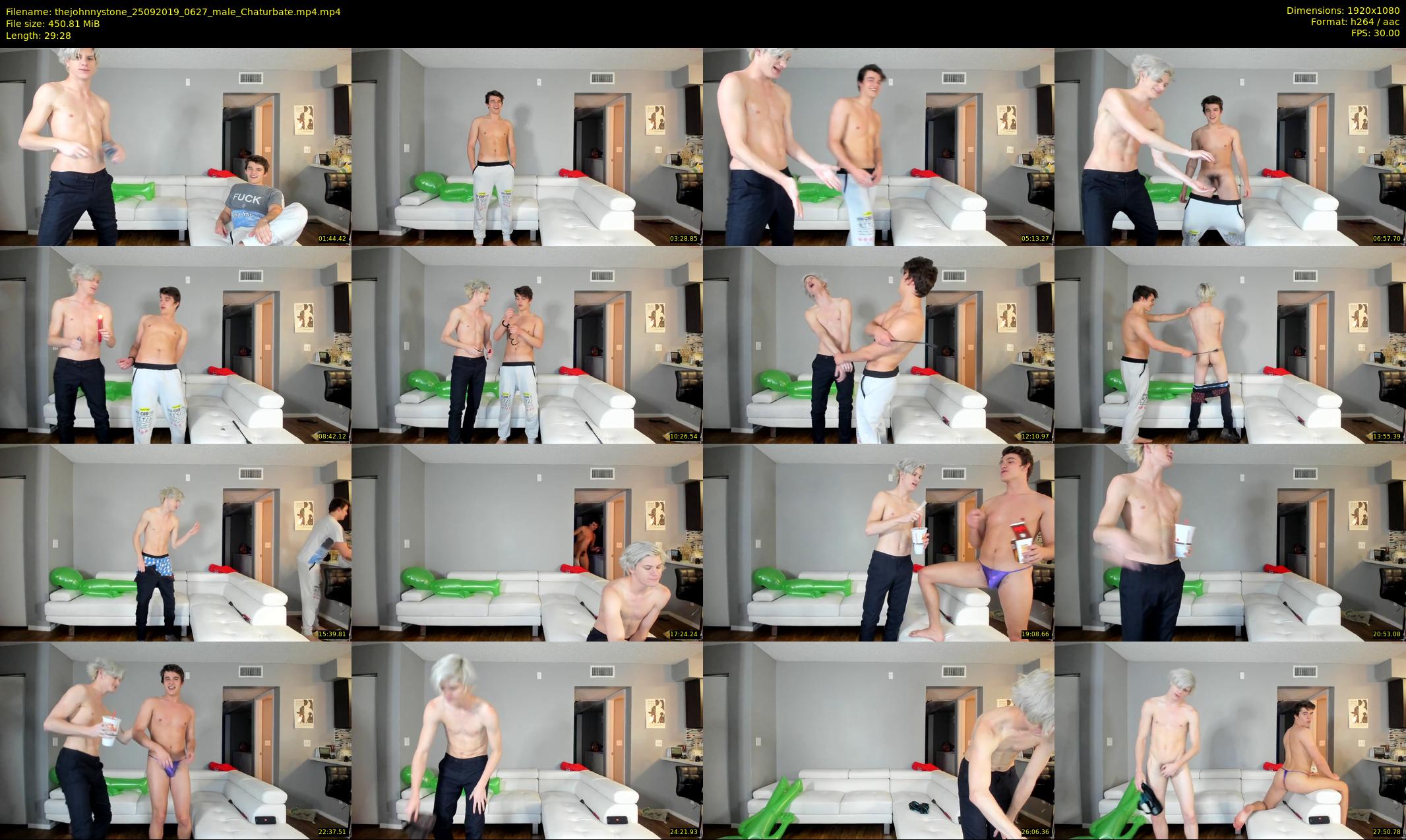 thejohnnystone — 30 minute Chaturbate male cam show recording, 1080p, Sep 25, 2019