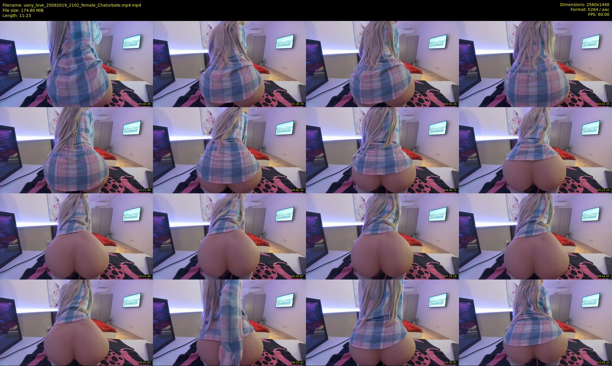 vany_love — 12 minute Chaturbate female cam show recording, 1080p, Sep 25, 2019