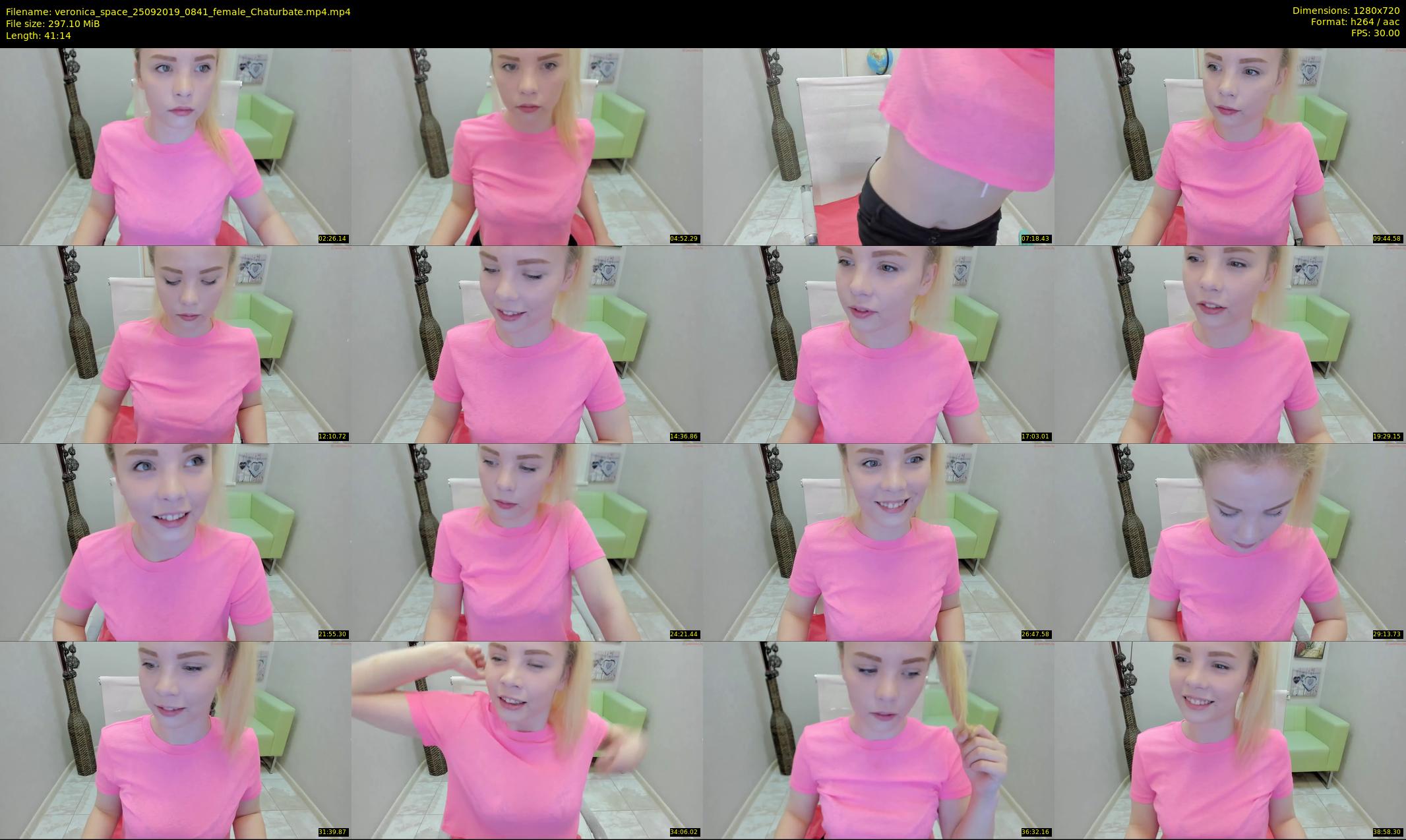 veronica_space — 42 minute Chaturbate female cam show recording, 720p, Sep 25, 2019