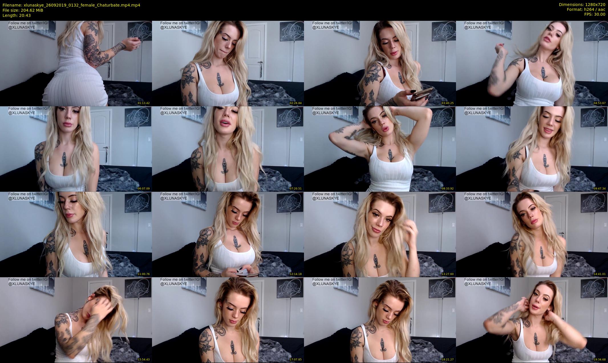 xlunaskye — 21 minute Chaturbate female cam show recording, 720p, Sep 26, 2019