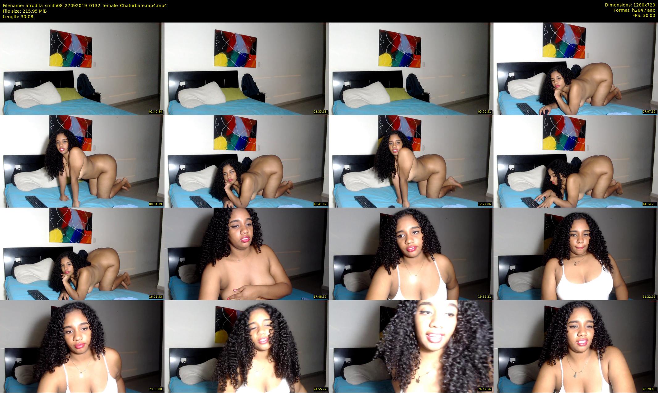 afrodita_smith08 — 31 minute Chaturbate female cam show recording, 720p, Sep 27, 2019