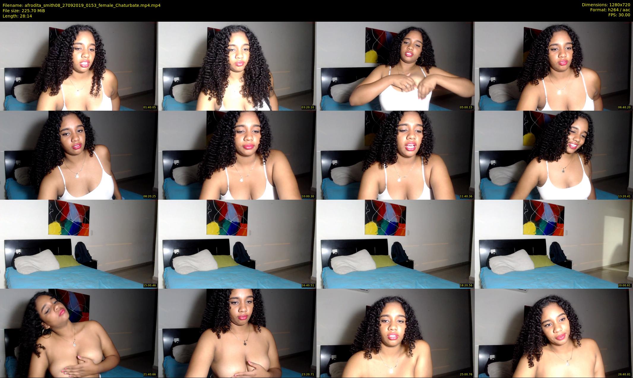 afrodita_smith08 — 29 minute Chaturbate female cam show recording, 720p, Sep 27, 2019