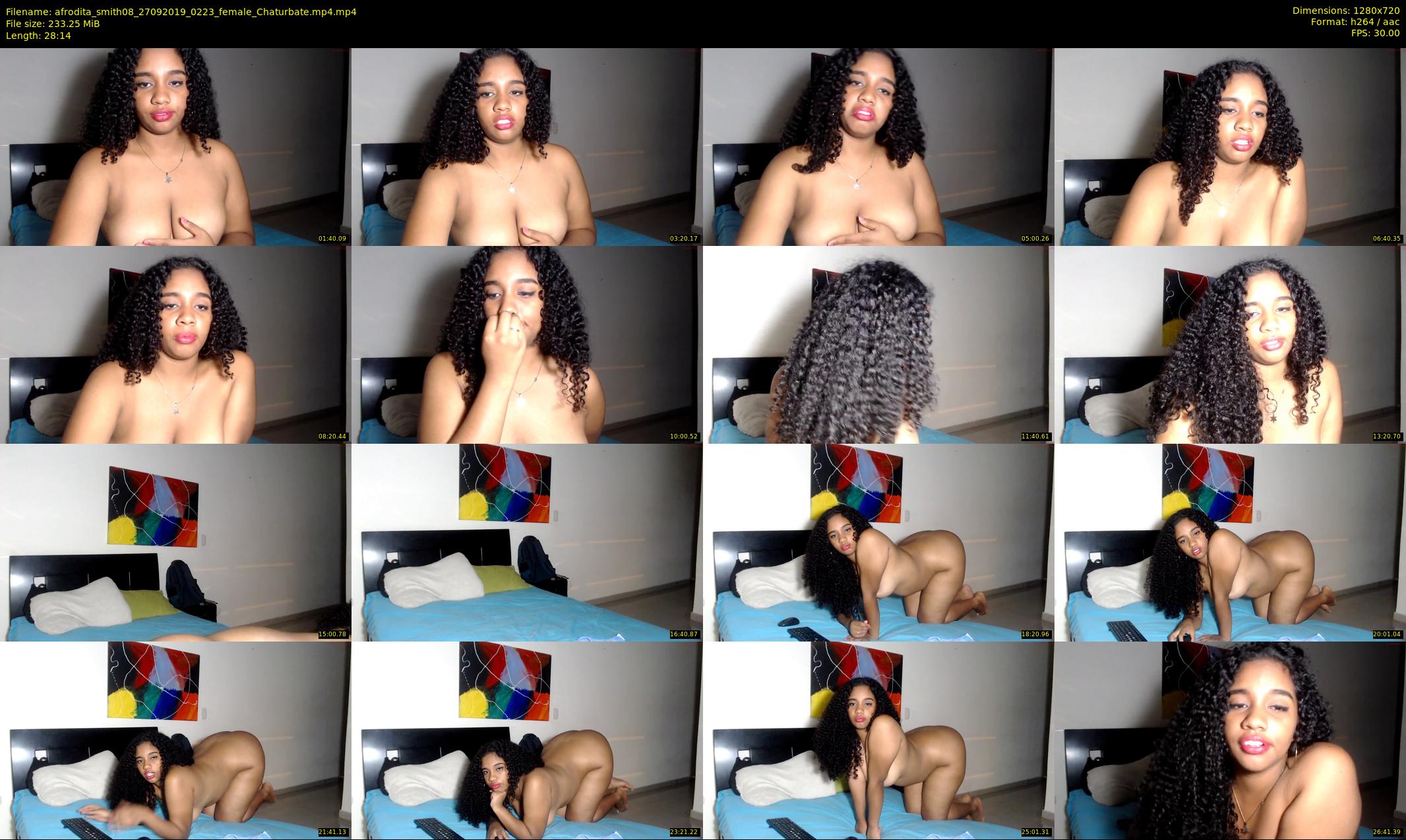 afrodita_smith08 — 29 minute Chaturbate female cam show recording, 720p, Sep 27, 2019