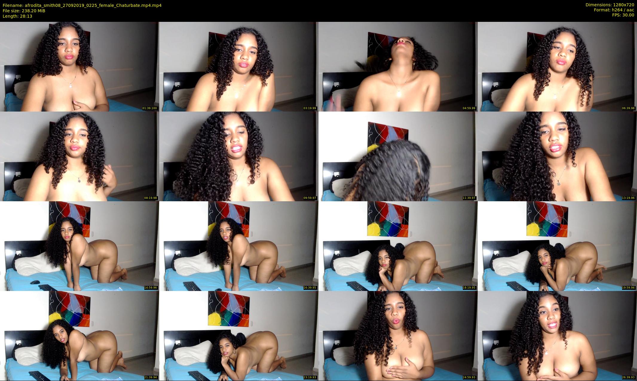 afrodita_smith08 — 29 minute Chaturbate female cam show recording, 720p, Sep 27, 2019