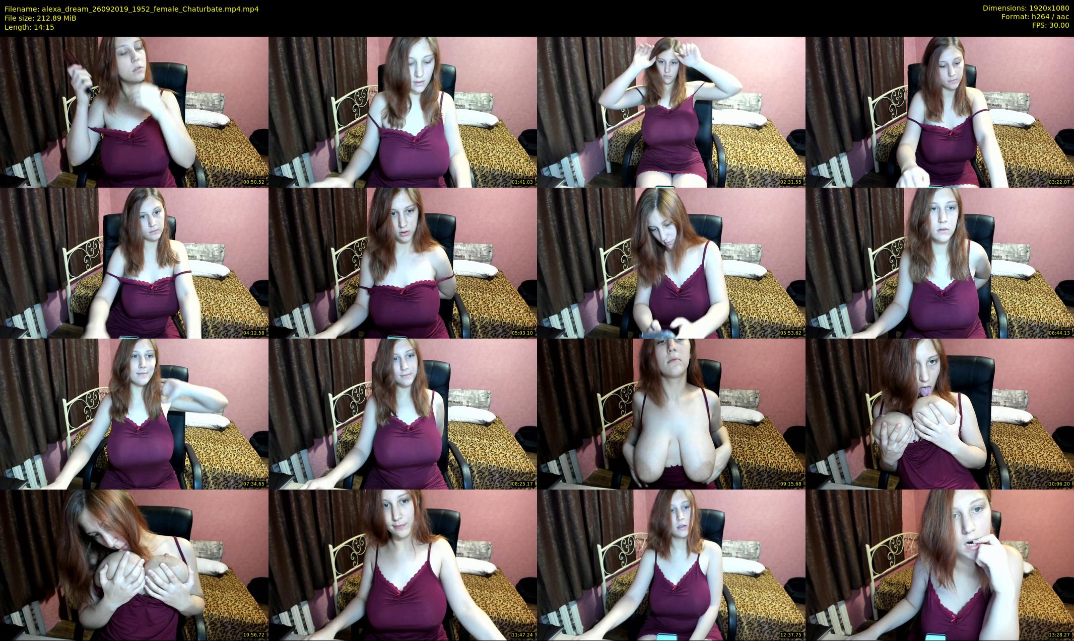 alexa_dream — 15 minute Chaturbate female cam show recording, 1080p, Sep 26, 2019