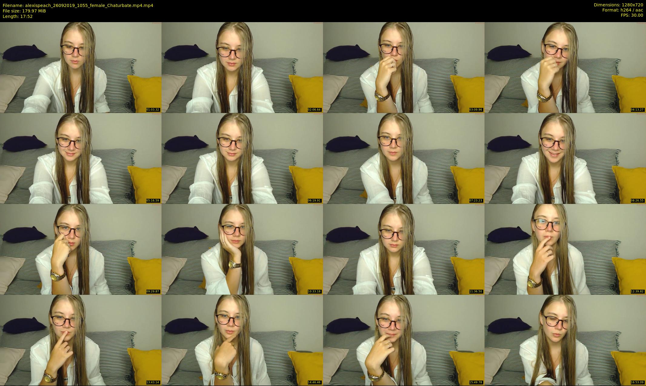 alexispeach — 18 minute Chaturbate female cam show recording, 720p, Sep 26, 2019