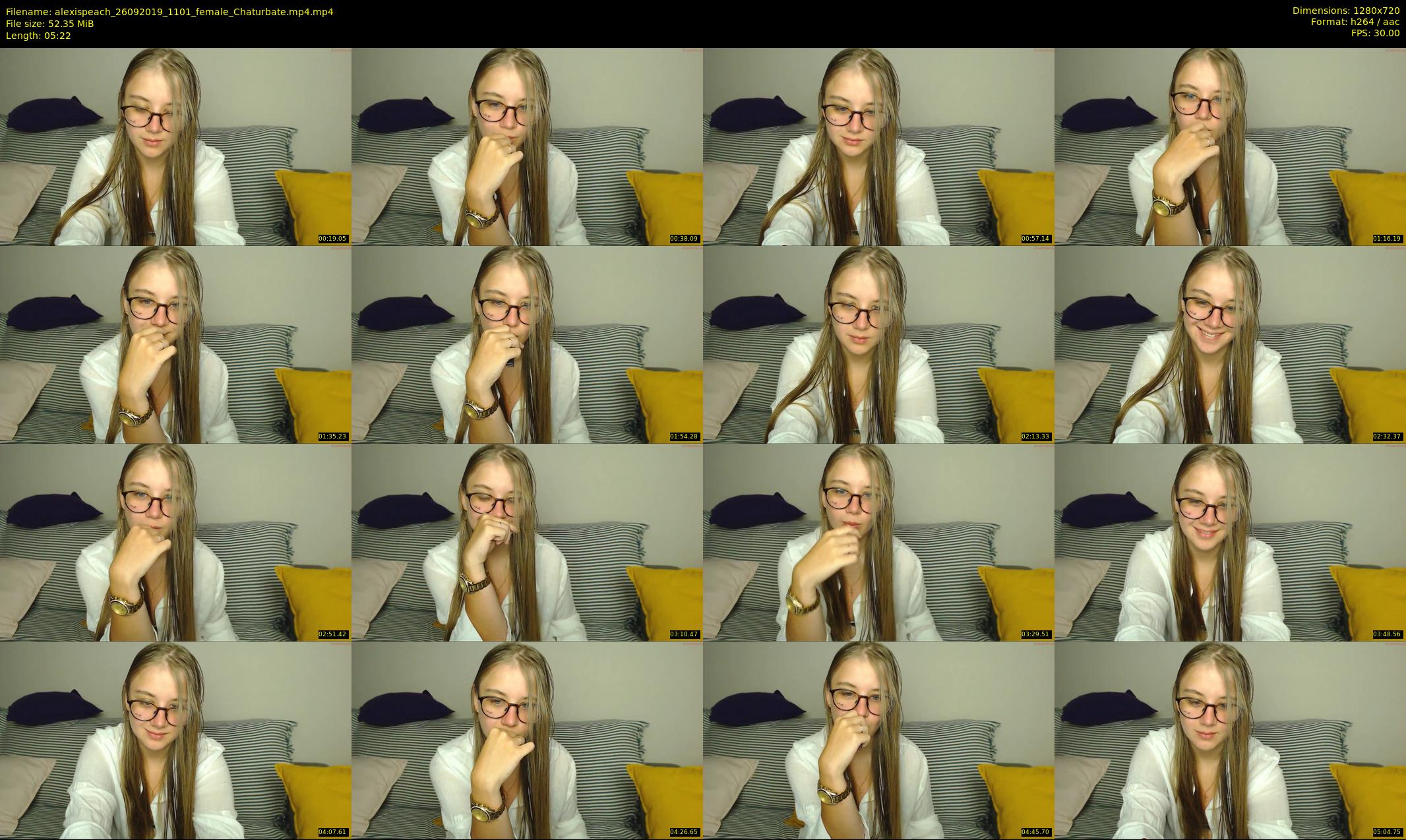 alexispeach — 6 minute Chaturbate female cam show recording, 720p, Sep 26, 2019