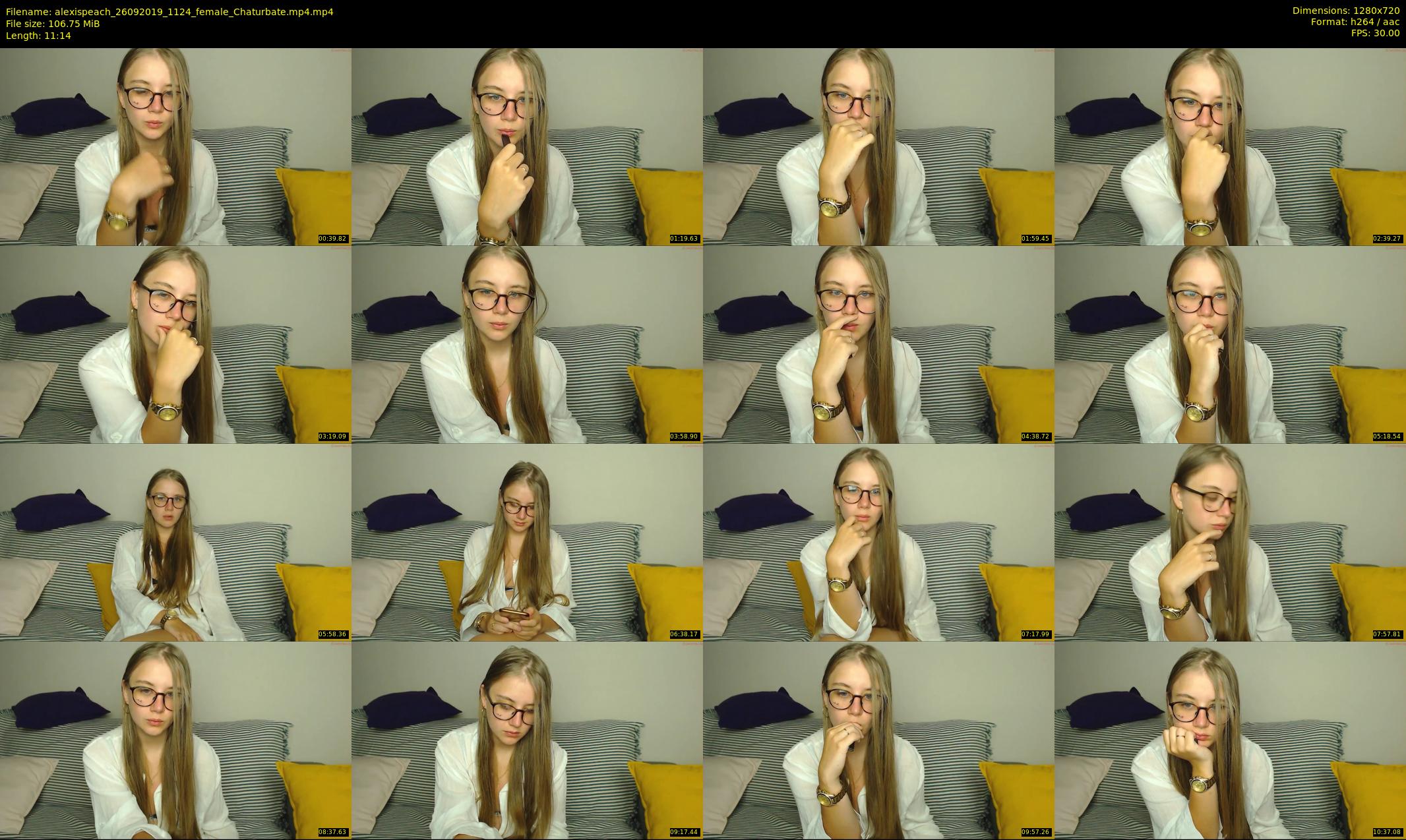 alexispeach — 12 minute Chaturbate female cam show recording, 720p, Sep 26, 2019