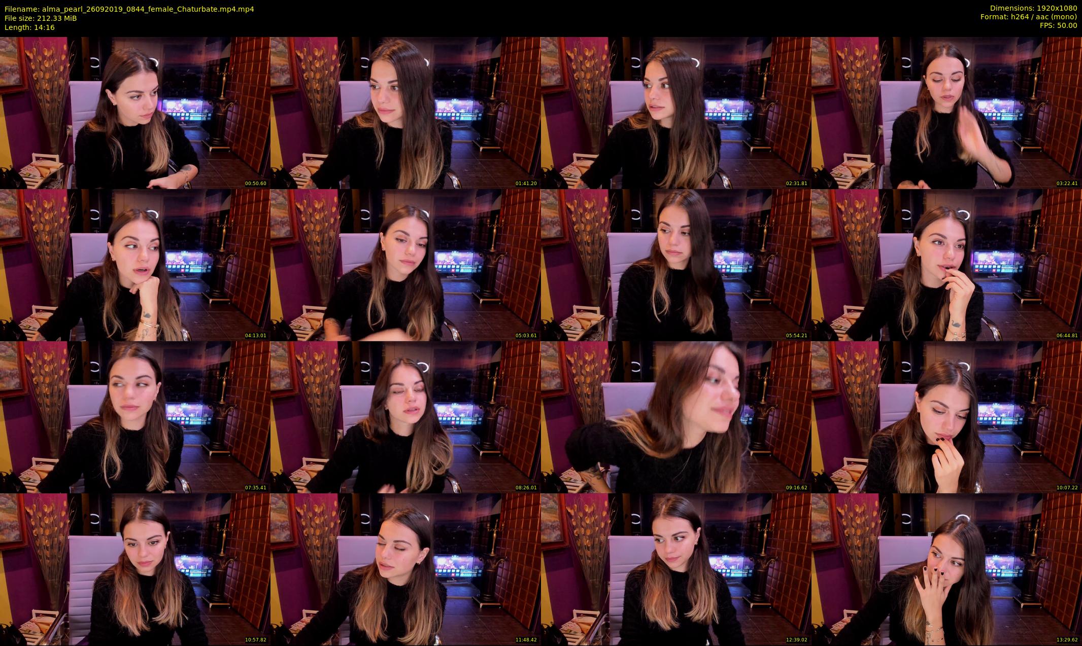 alma_pearl — 15 minute Chaturbate female cam show recording, 1080p, Sep 26, 2019
